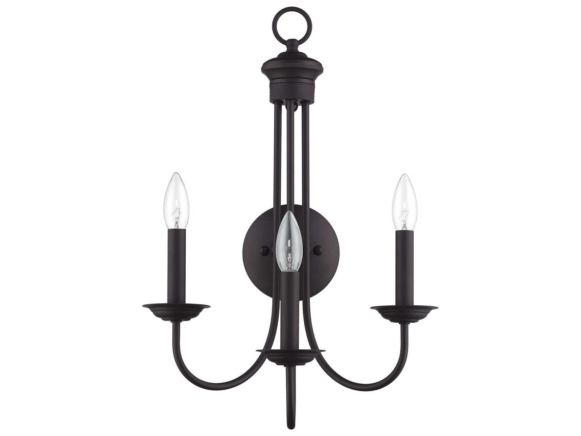 Livex Lighting Estate 3-Light Bronze Wall Sconce