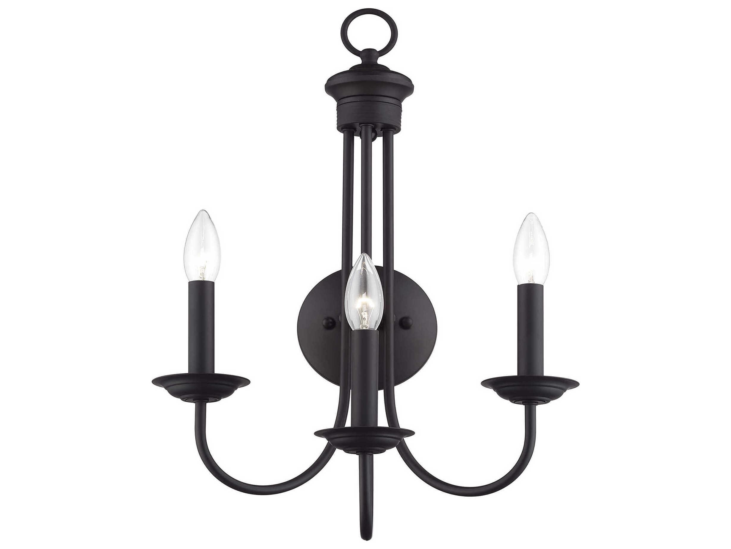 Livex Lighting Estate 3-Light Bronze Wall Sconce
