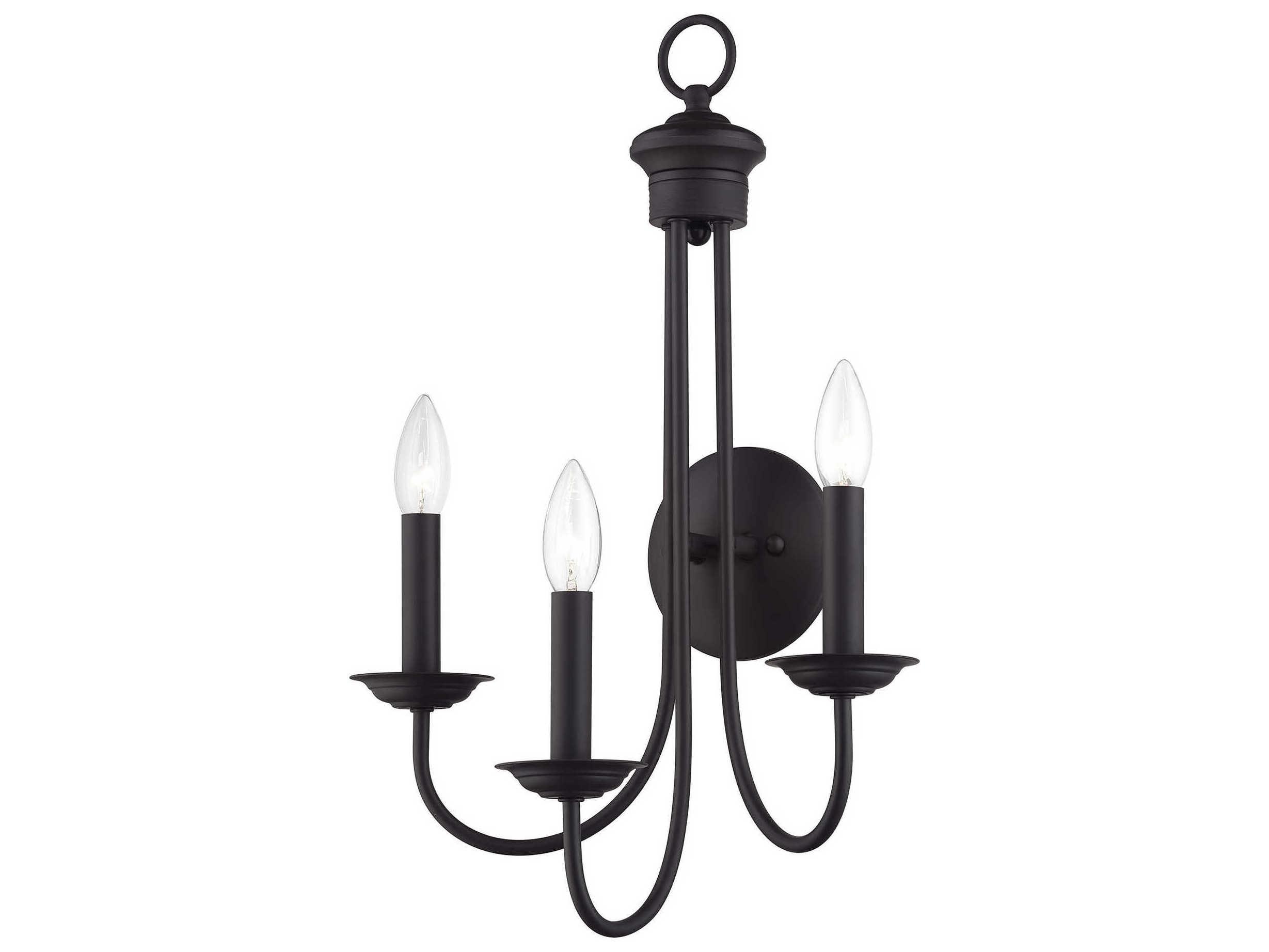 Livex Lighting Estate 3-Light Bronze Wall Sconce
