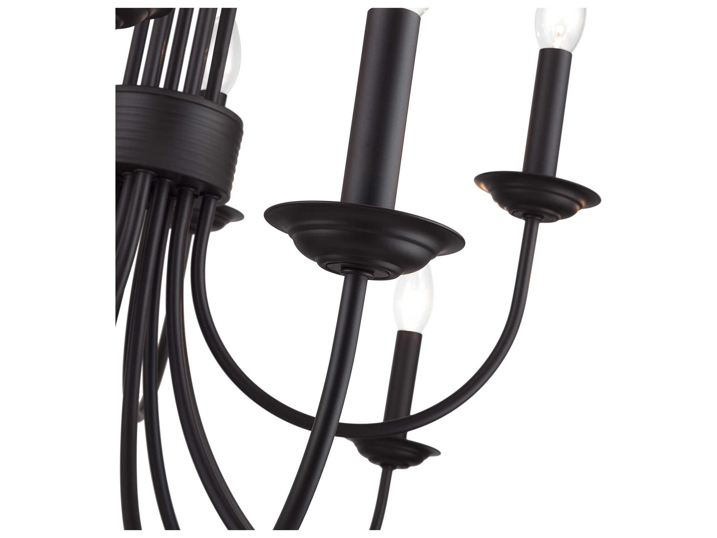 Livex Lighting Estate 12-Light Bronze Chandelier