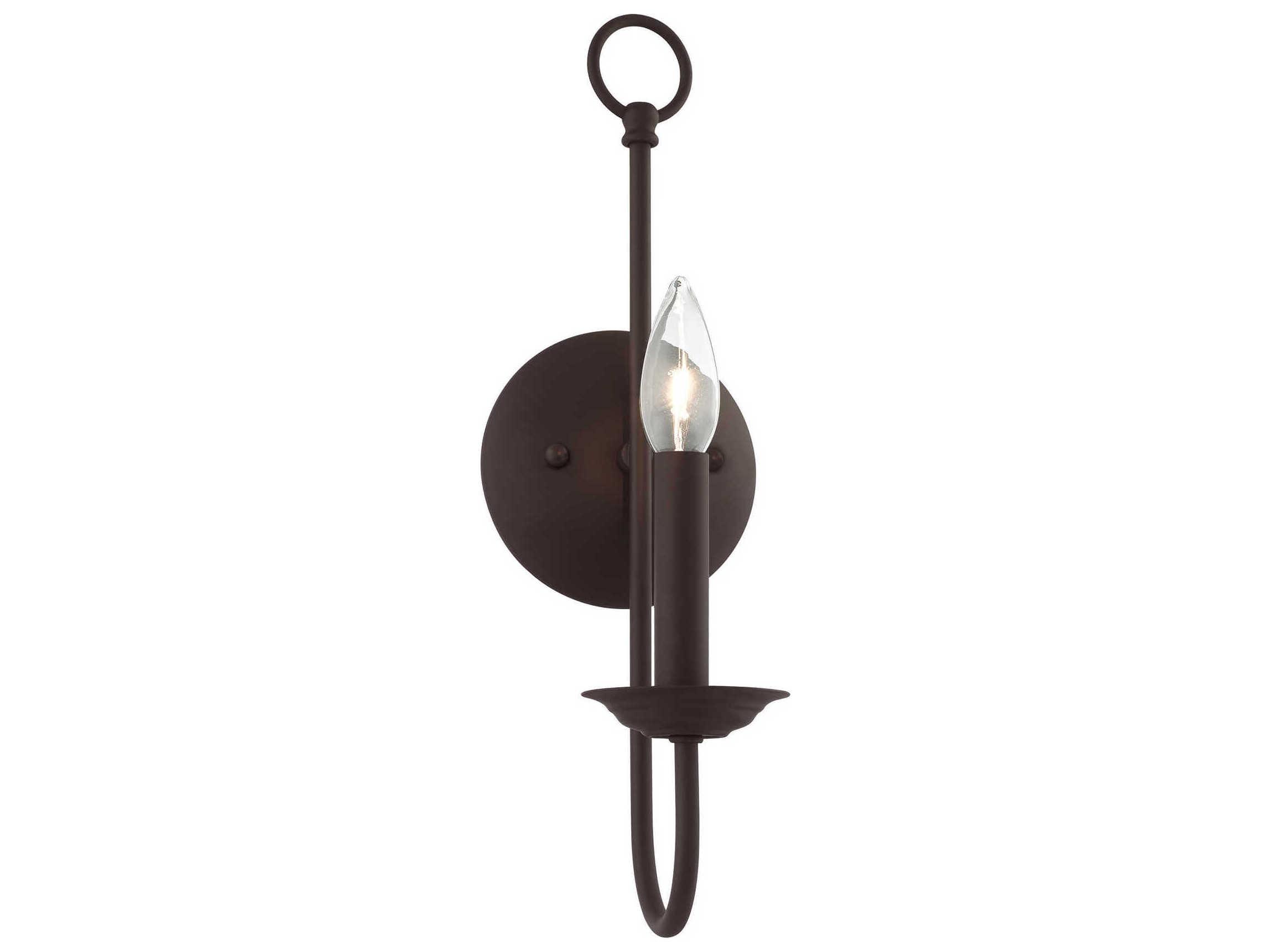 Livex Lighting Estate 1-Light Bronze Wall Sconce