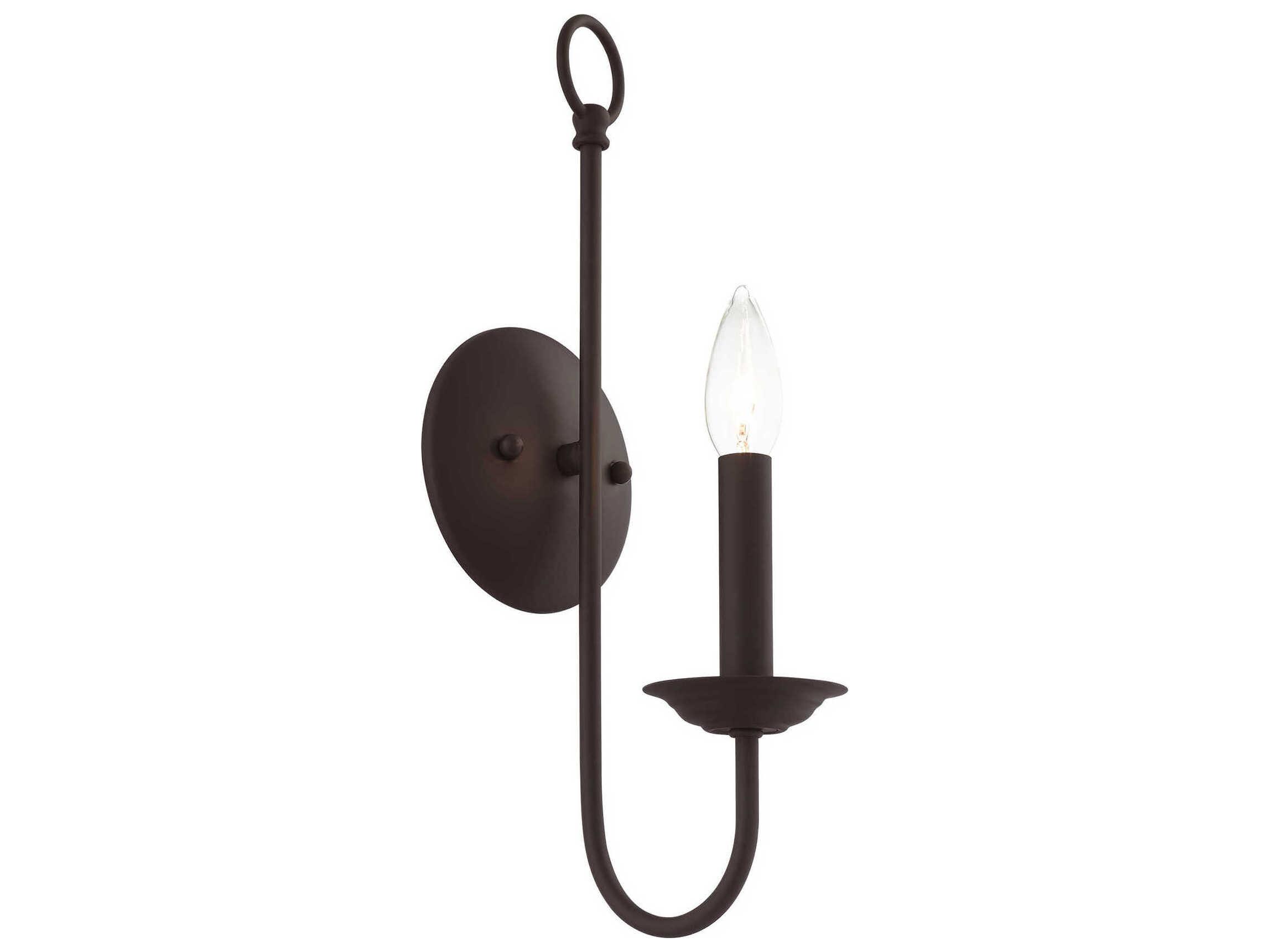 Livex Lighting Estate 1-Light Bronze Wall Sconce
