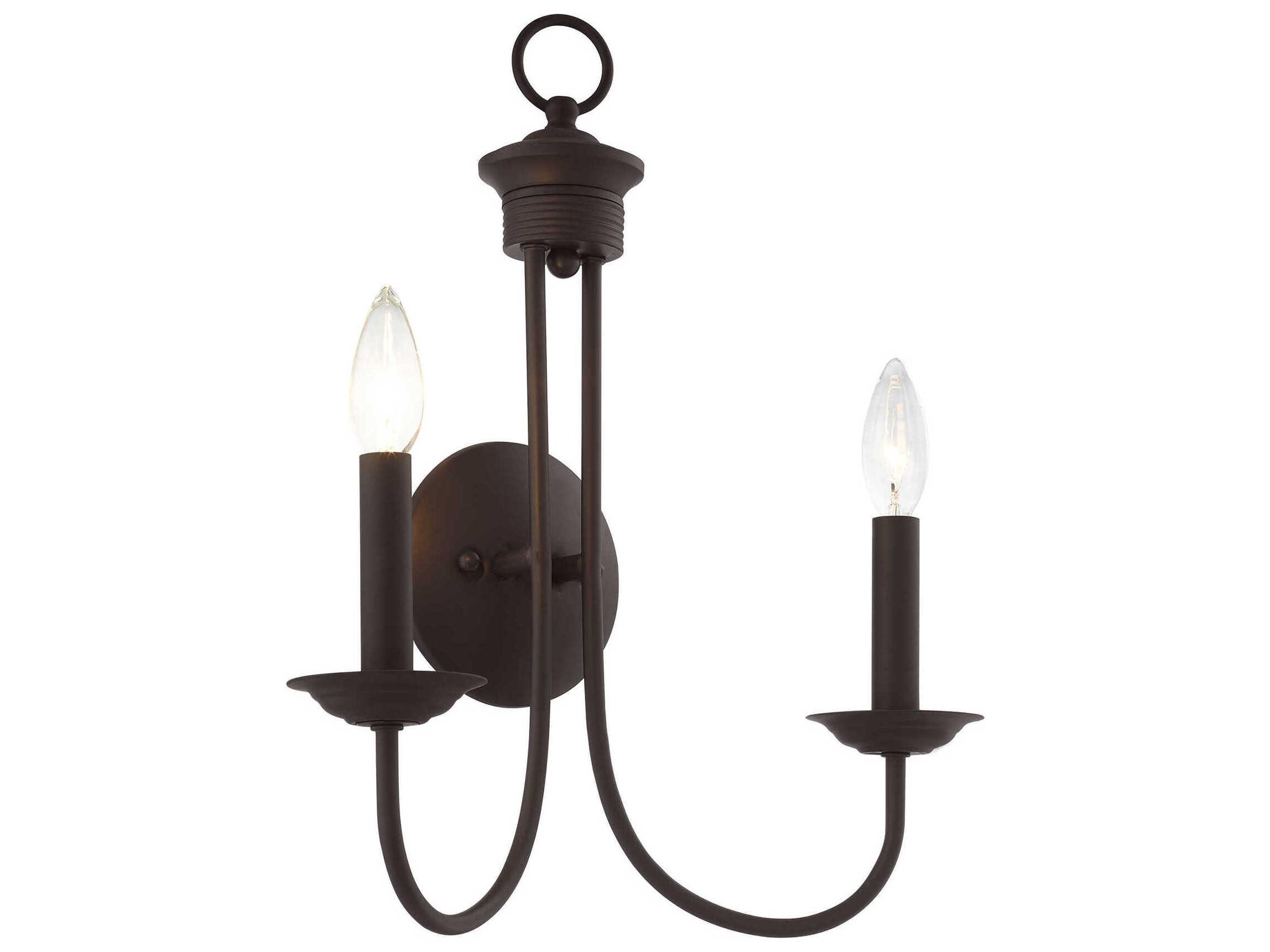 Livex Lighting Estate 2-Light Bronze Wall Sconce