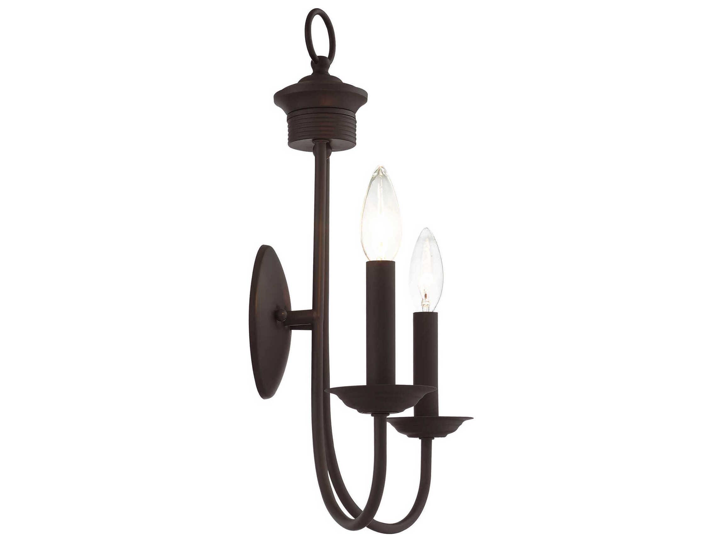 Livex Lighting Estate 2-Light Bronze Wall Sconce