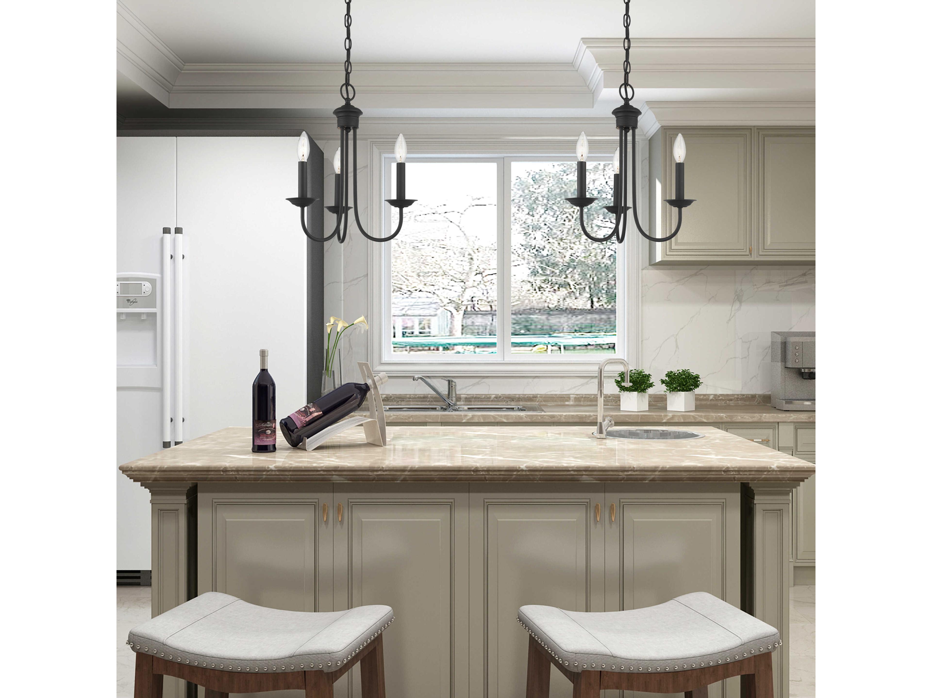 Livex Lighting Estate 3-Light Black Candelabra Chandelier