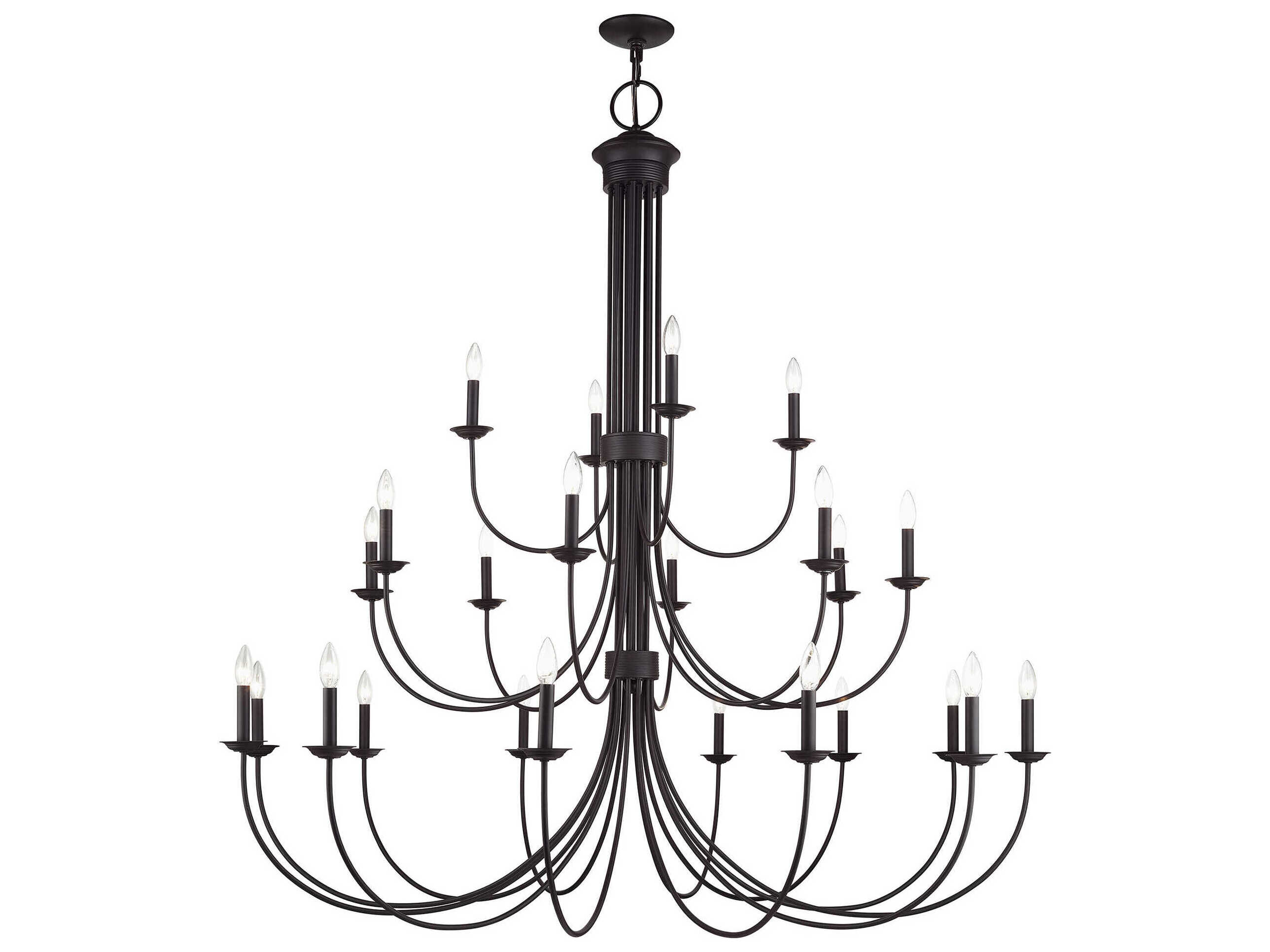 Livex Lighting Estate 24-Light Bronze Chandelier
