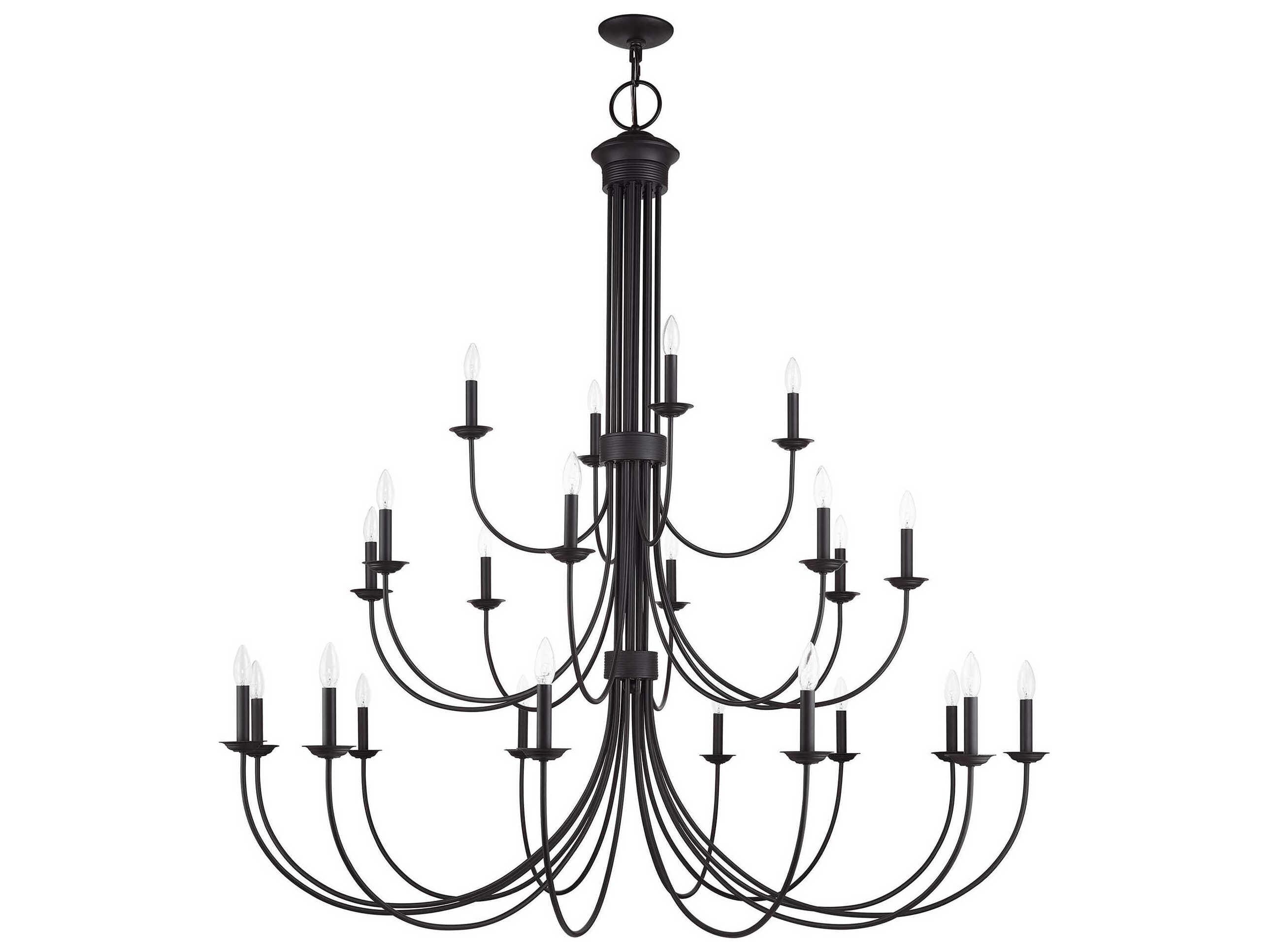 Livex Lighting Estate 24-Light Bronze Chandelier