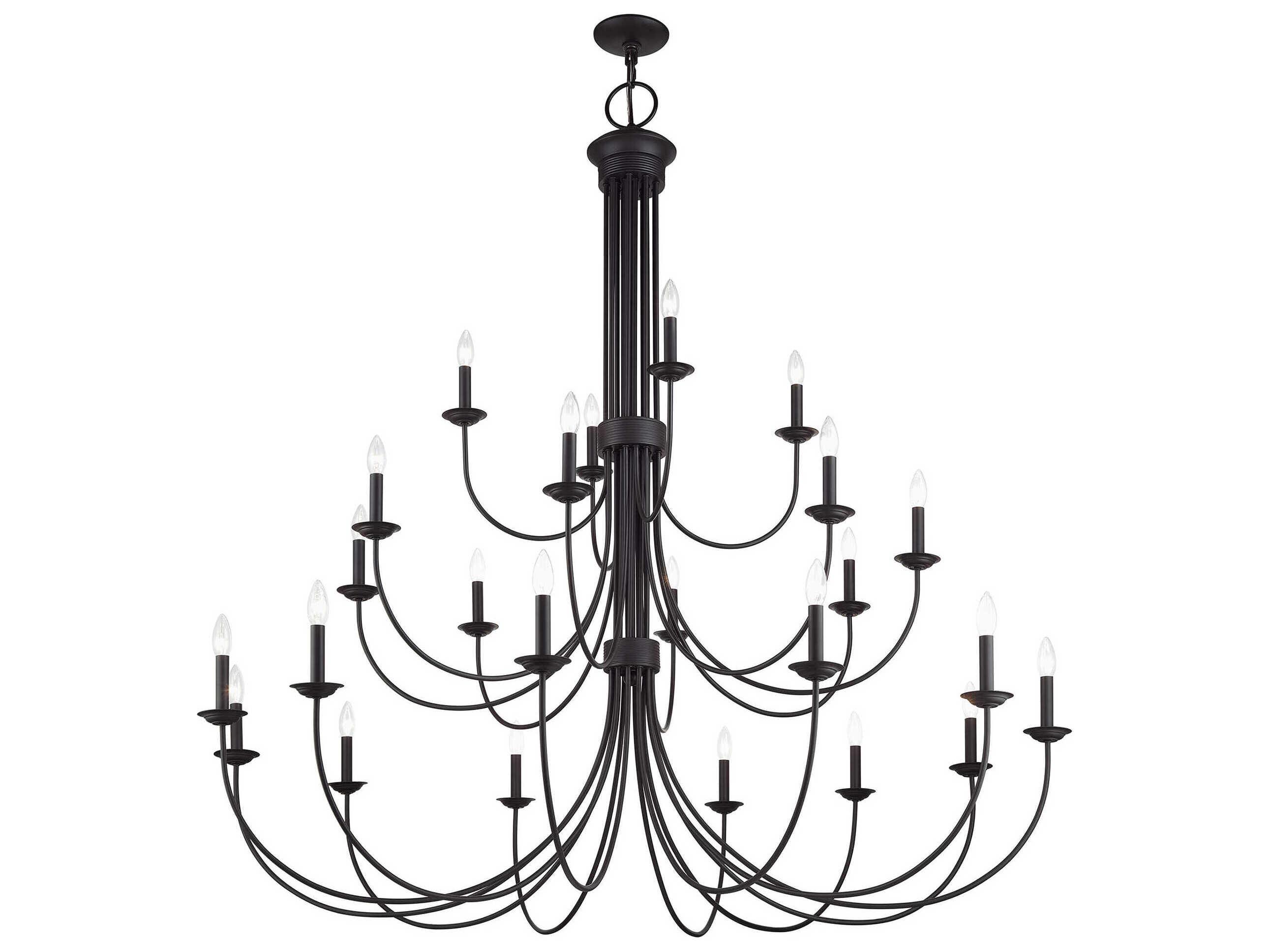 Livex Lighting Estate 24-Light Bronze Chandelier