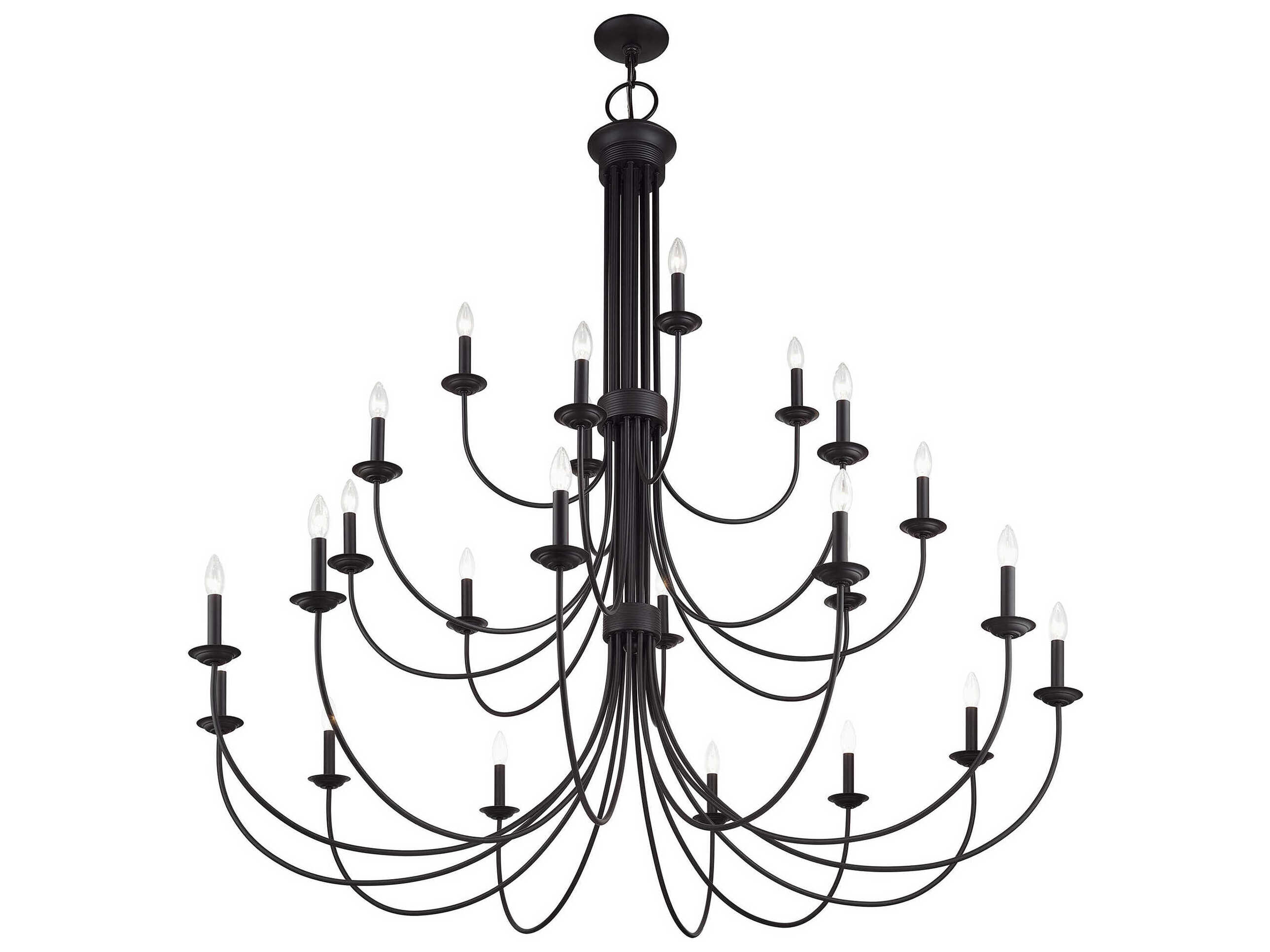 Livex Lighting Estate 24-Light Bronze Chandelier