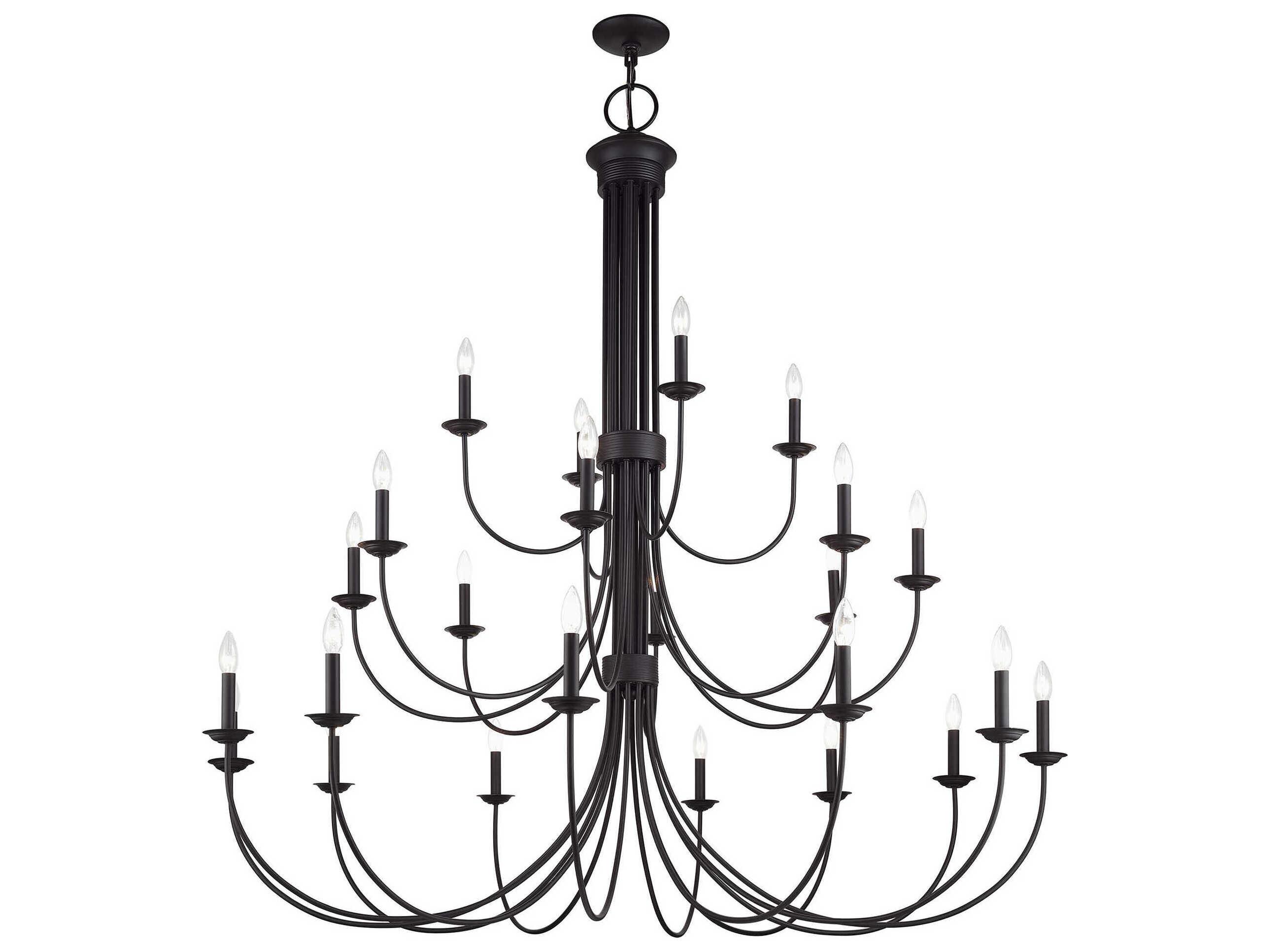 Livex Lighting Estate 24-Light Bronze Chandelier