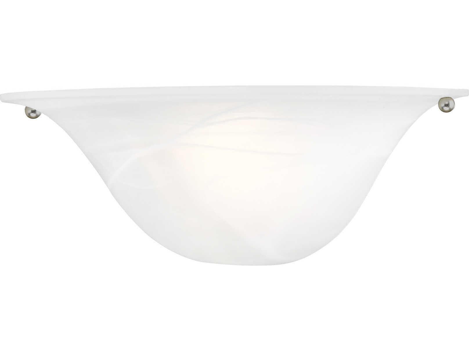 Livex Lighting Wynnewood 1-Light Painted Satin Nickel Glass Wall Sconce