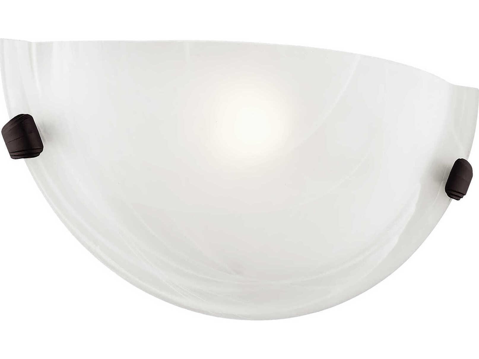 Livex Lighting Oasis 1-Light Bronze Glass Wall Sconce