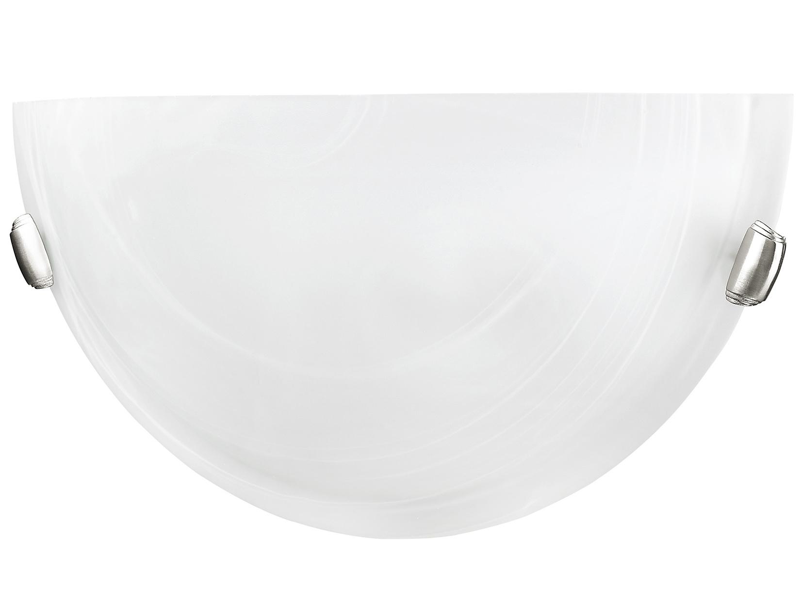 Livex Lighting Oasis 1-Light Brushed Nickel Glass Wall Sconce