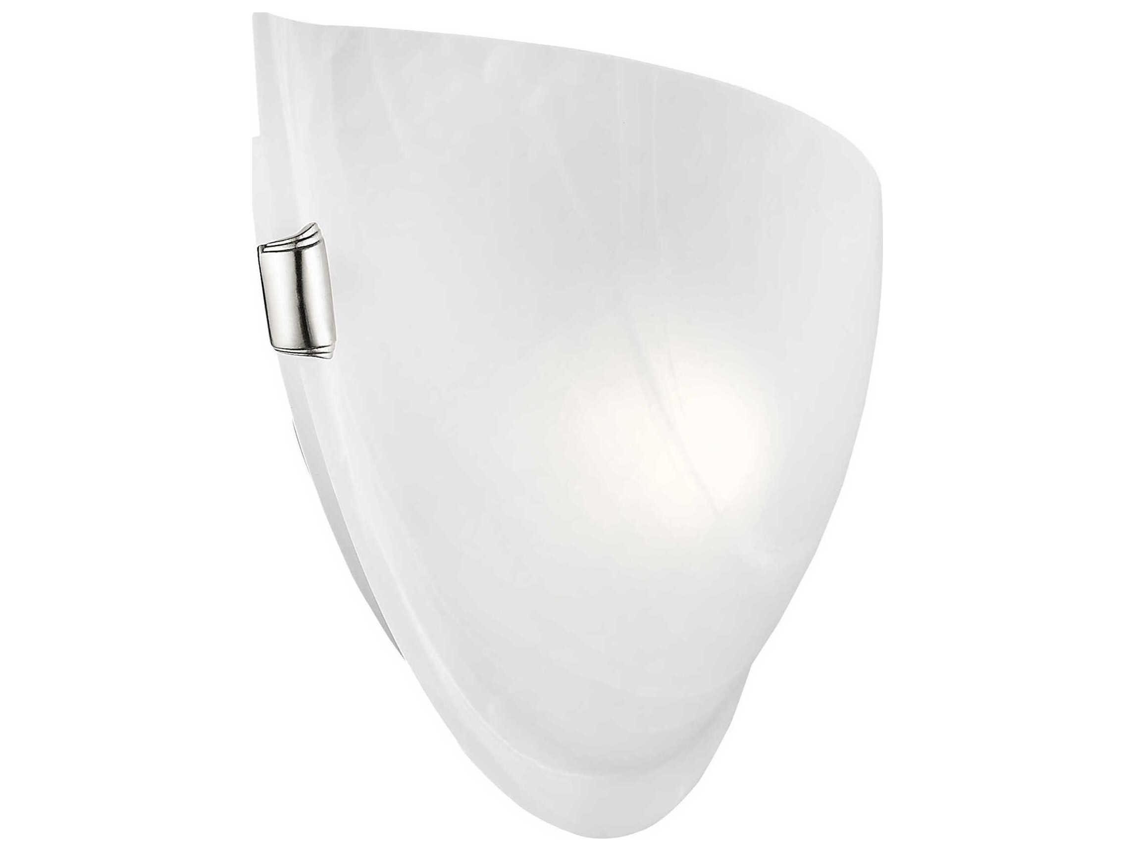 Livex Lighting Oasis 1-Light Brushed Nickel Glass Wall Sconce
