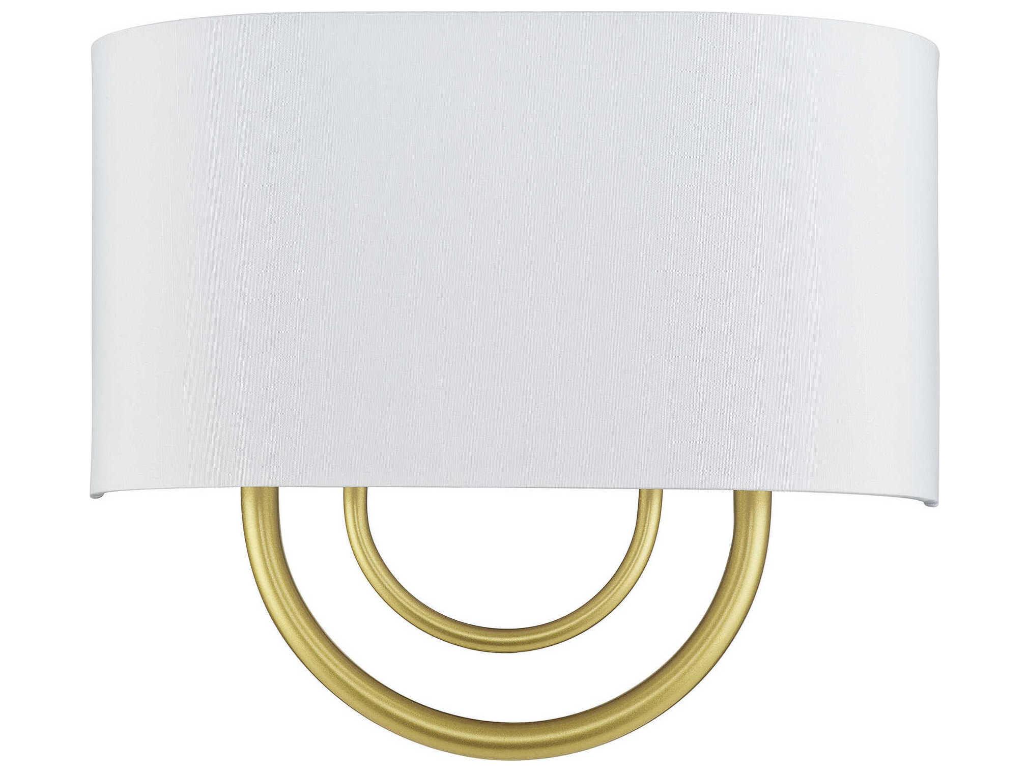 Livex Lighting Stratton 2-Light Soft Gold Wall Sconce
