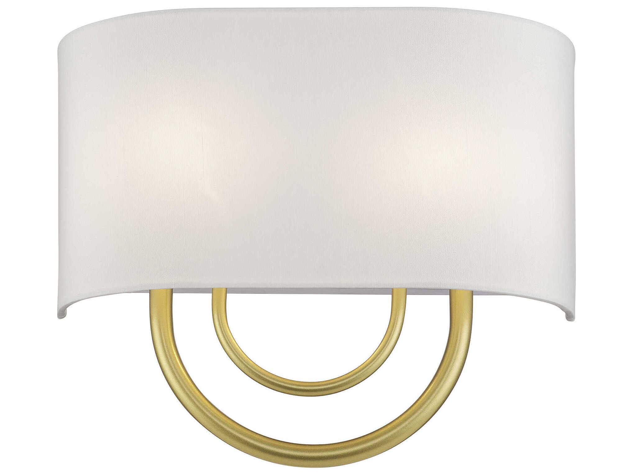 Livex Lighting Stratton 2-Light Soft Gold Wall Sconce