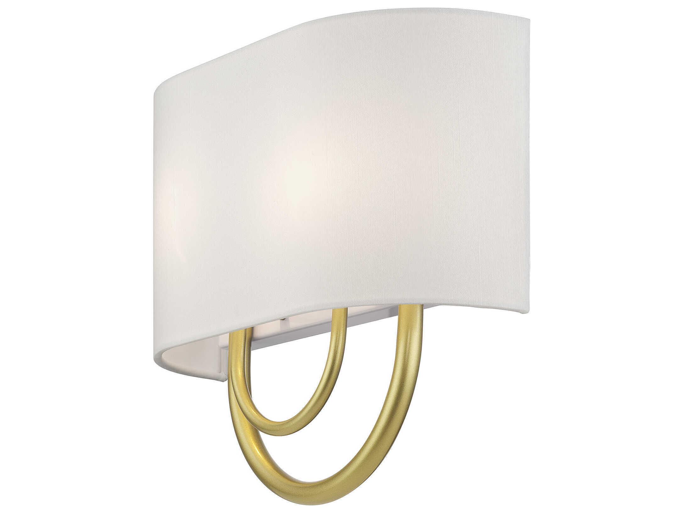Livex Lighting Stratton 2-Light Soft Gold Wall Sconce