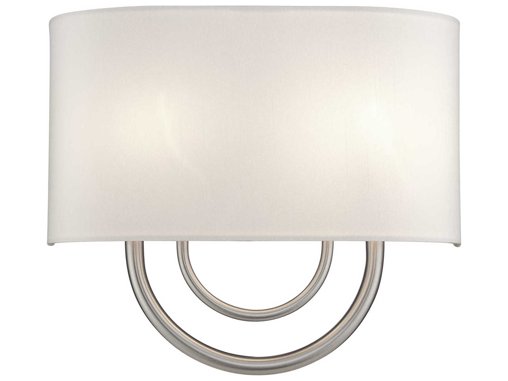 Livex Lighting Stratton 2-Light Brushed Nickel Wall Sconce