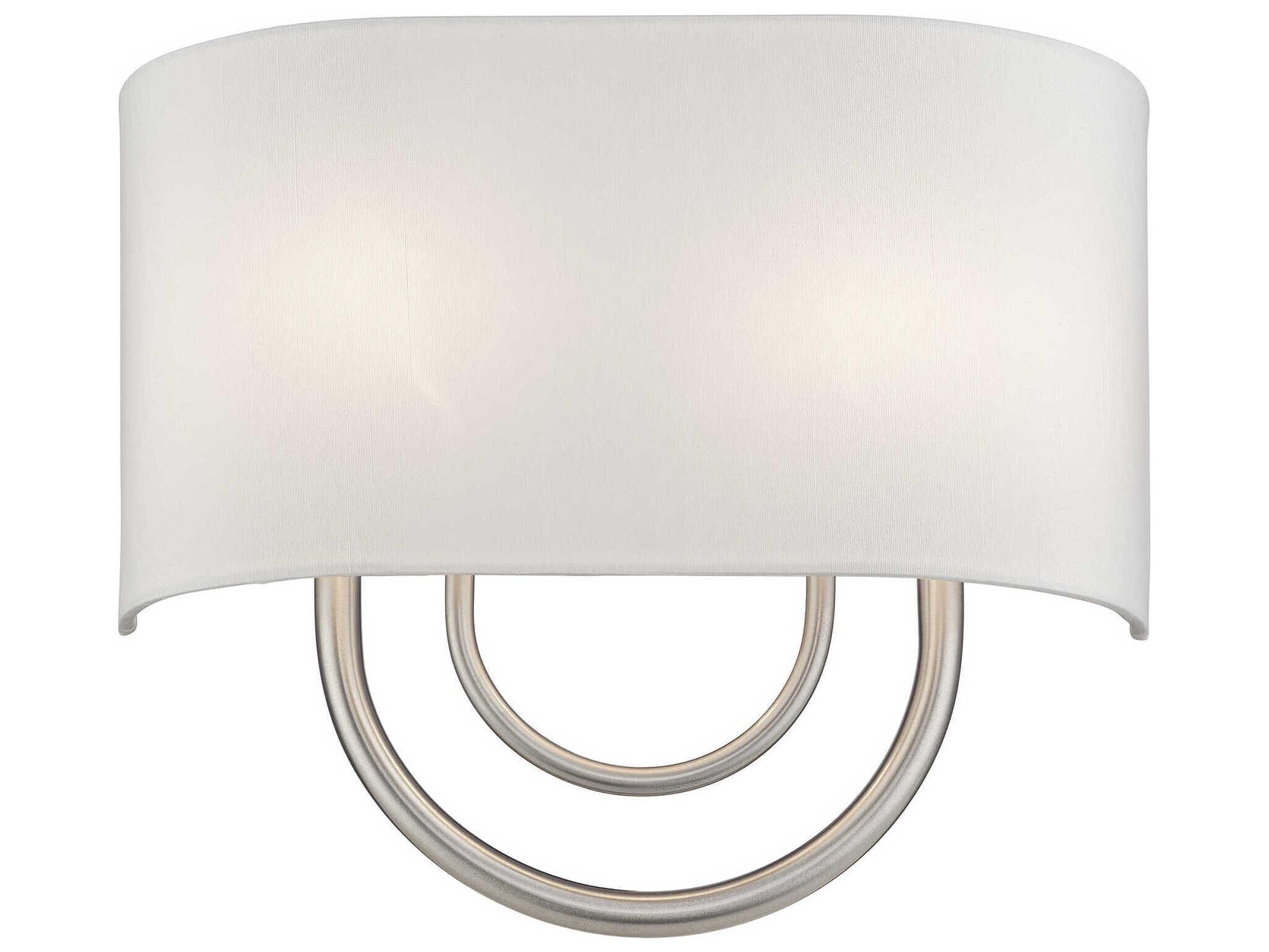 Livex Lighting Stratton 2-Light Brushed Nickel Wall Sconce
