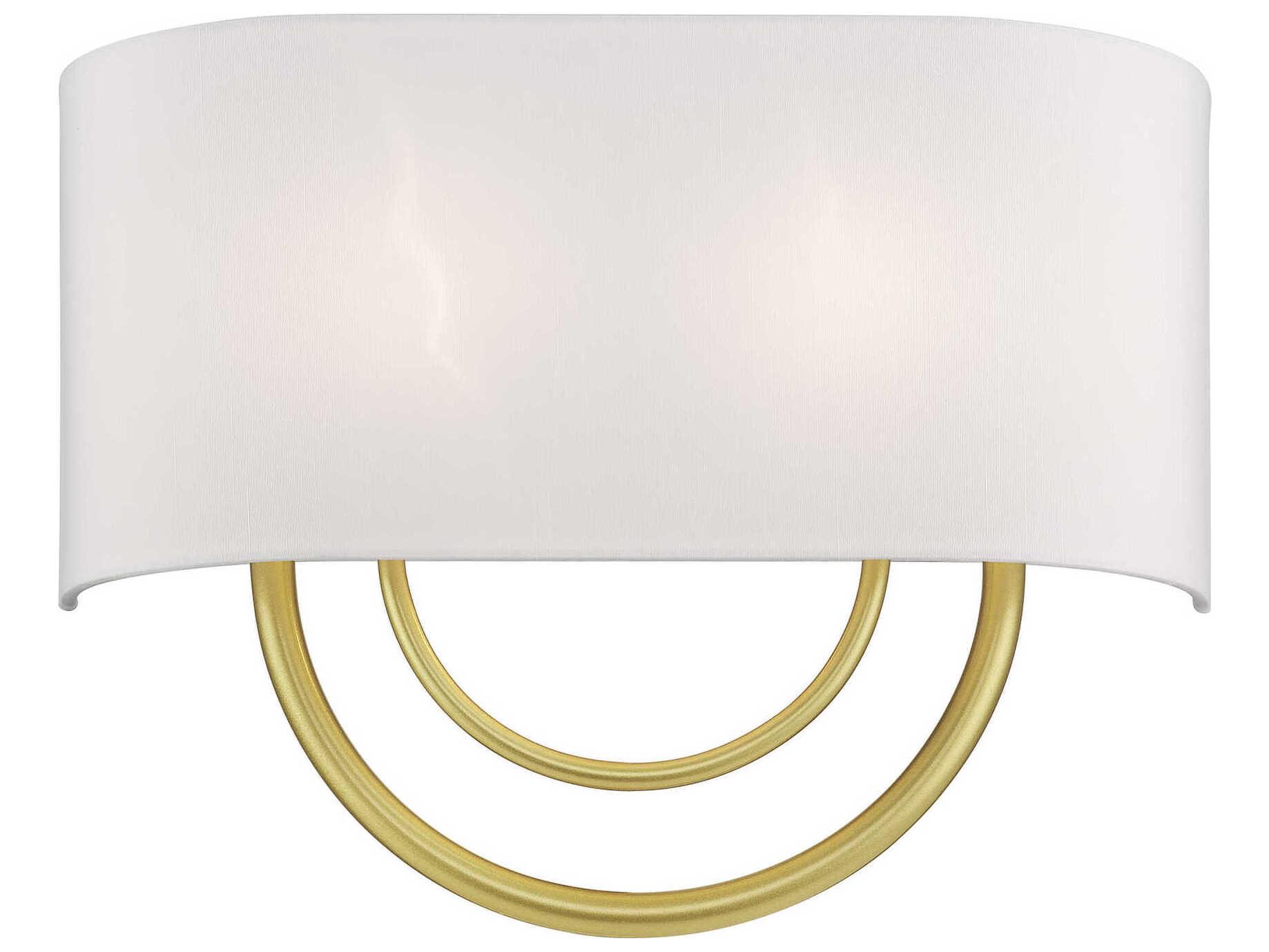 Livex Lighting Stratton 2-Light Soft Gold Wall Sconce