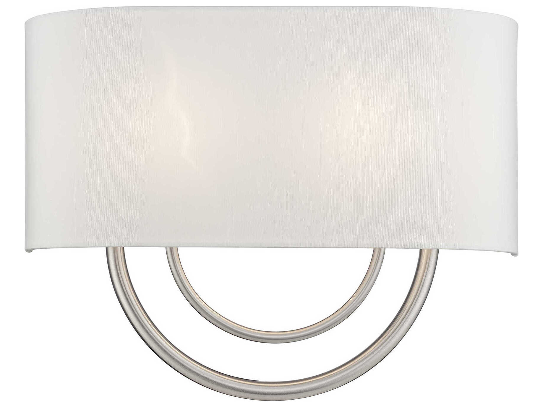 Livex Lighting Stratton 2-Light Brushed Nickel Wall Sconce