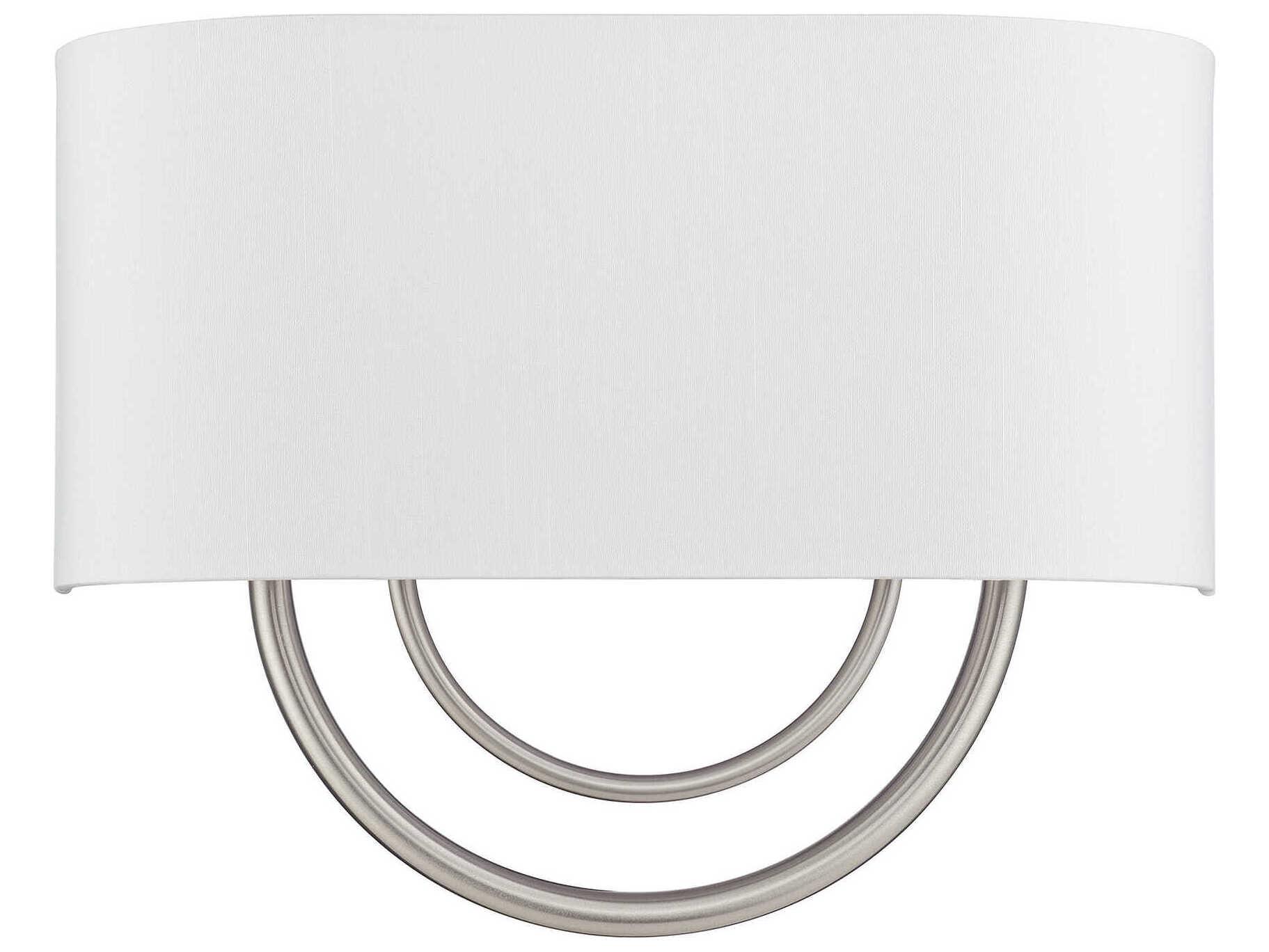 Livex Lighting Stratton 2-Light Brushed Nickel Wall Sconce