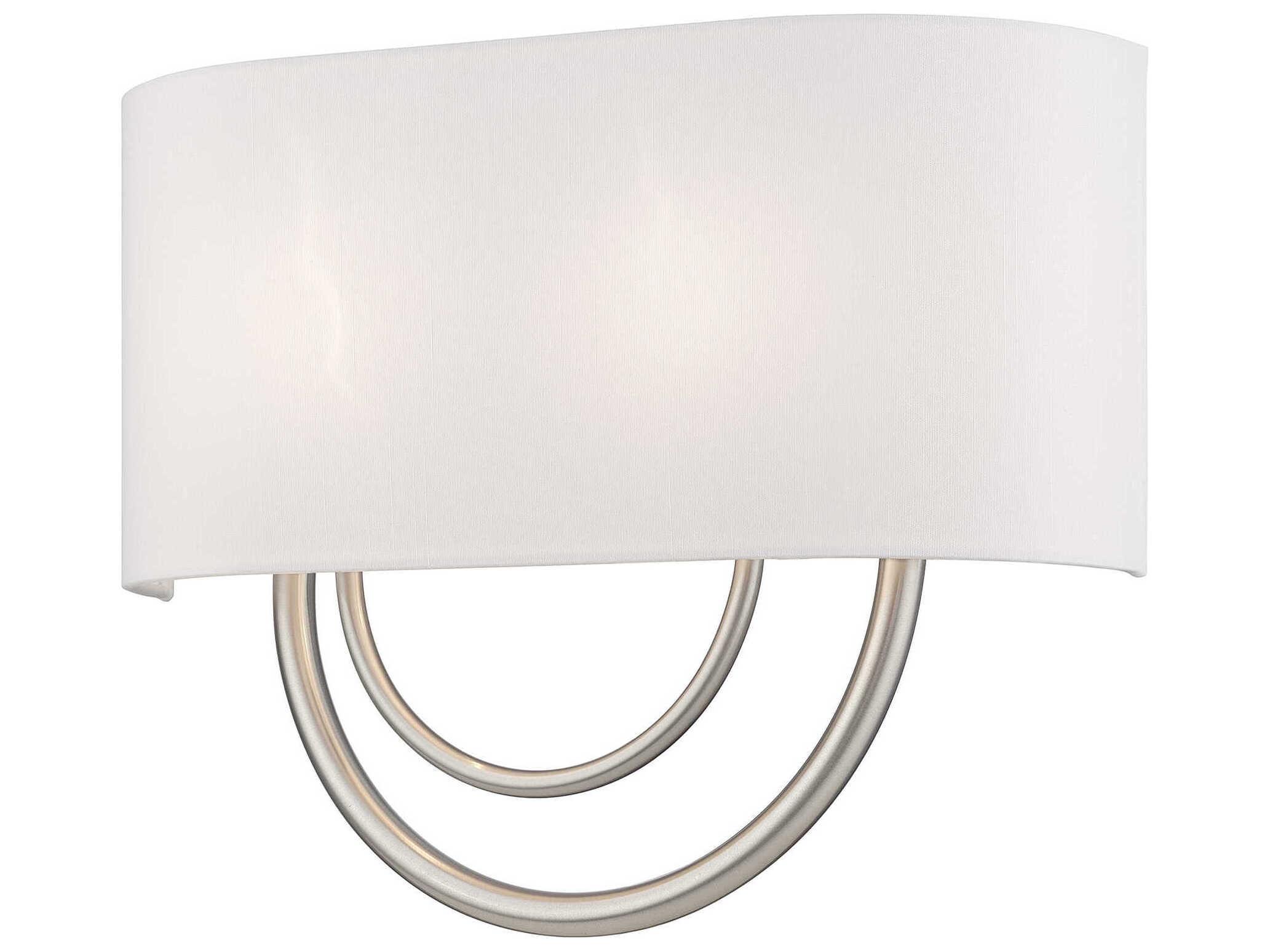 Livex Lighting Stratton 2-Light Brushed Nickel Wall Sconce