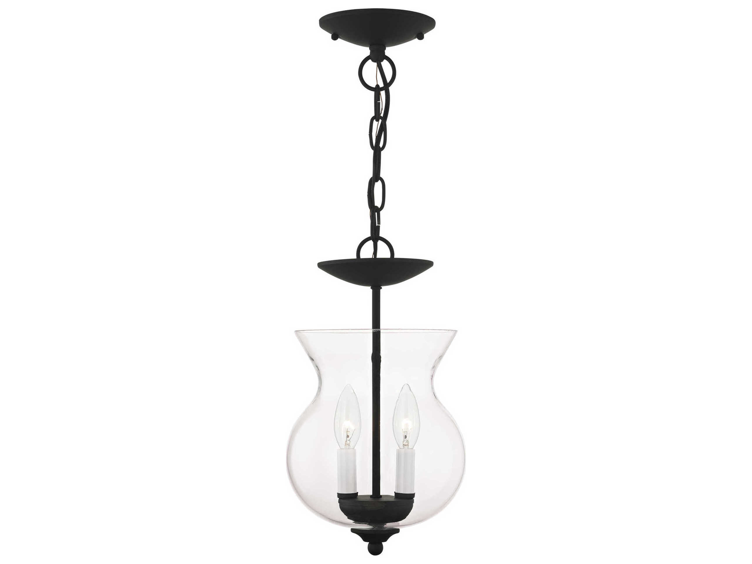 Livex Lighting Legacy 2-Light Black Mini Pendant