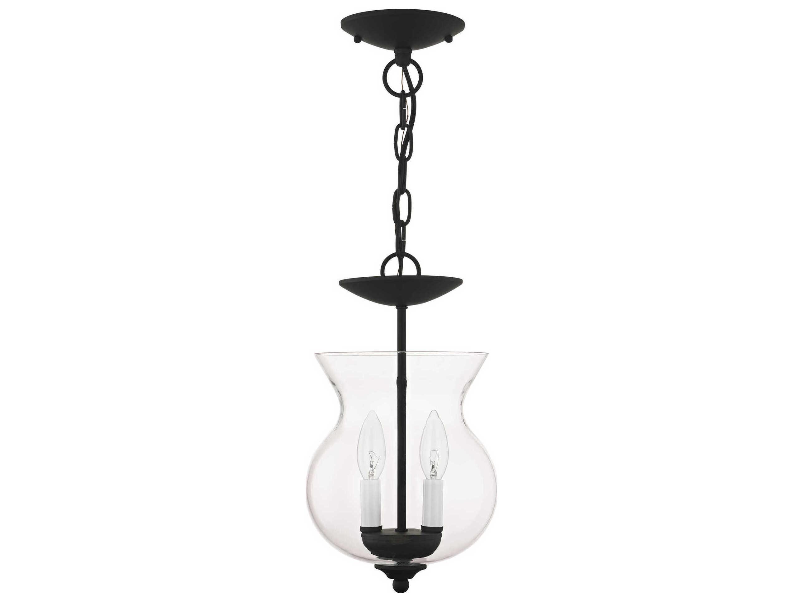 Livex Lighting Legacy 2-Light Black Mini Pendant