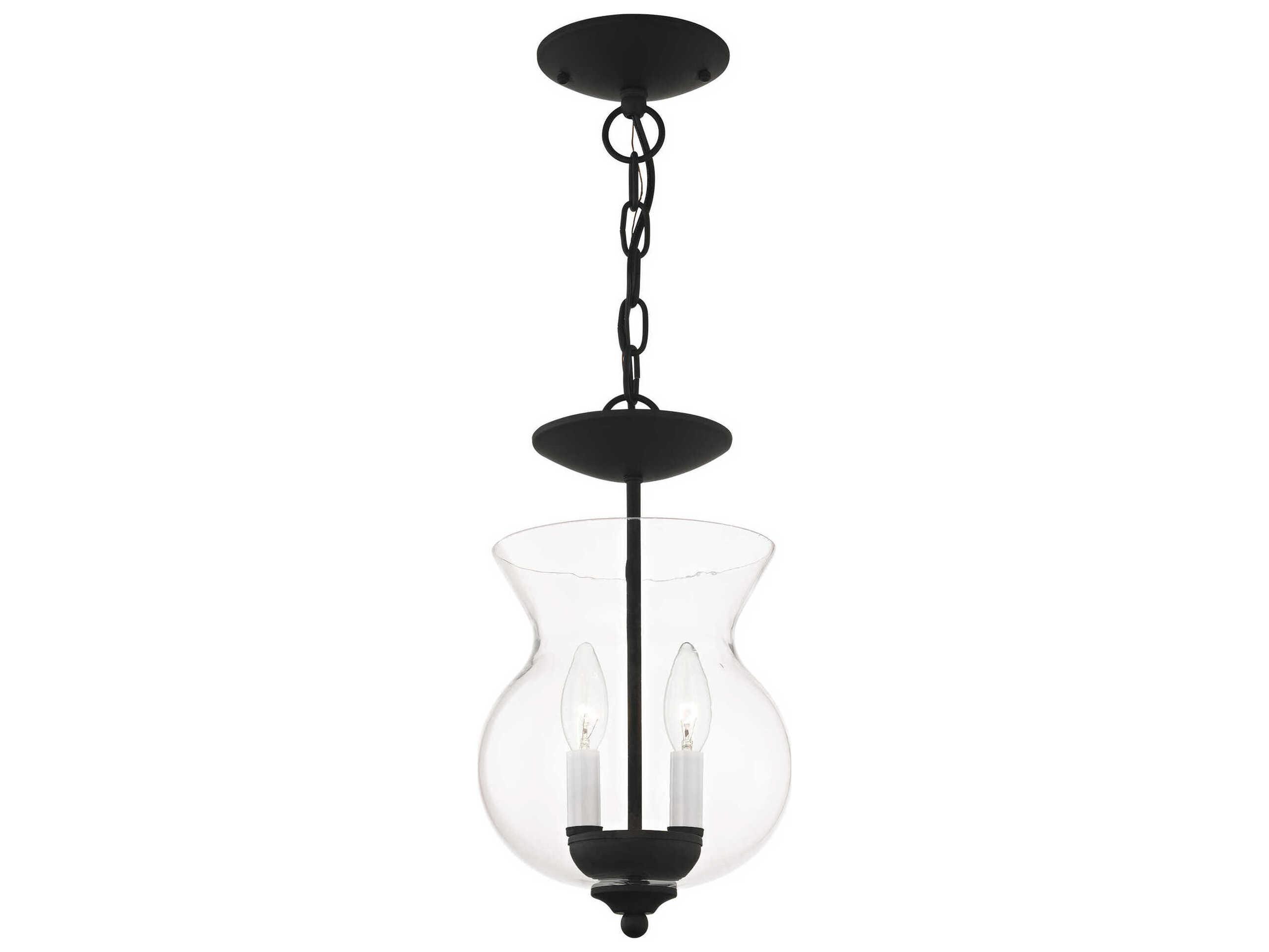 Livex Lighting Legacy 2-Light Black Mini Pendant