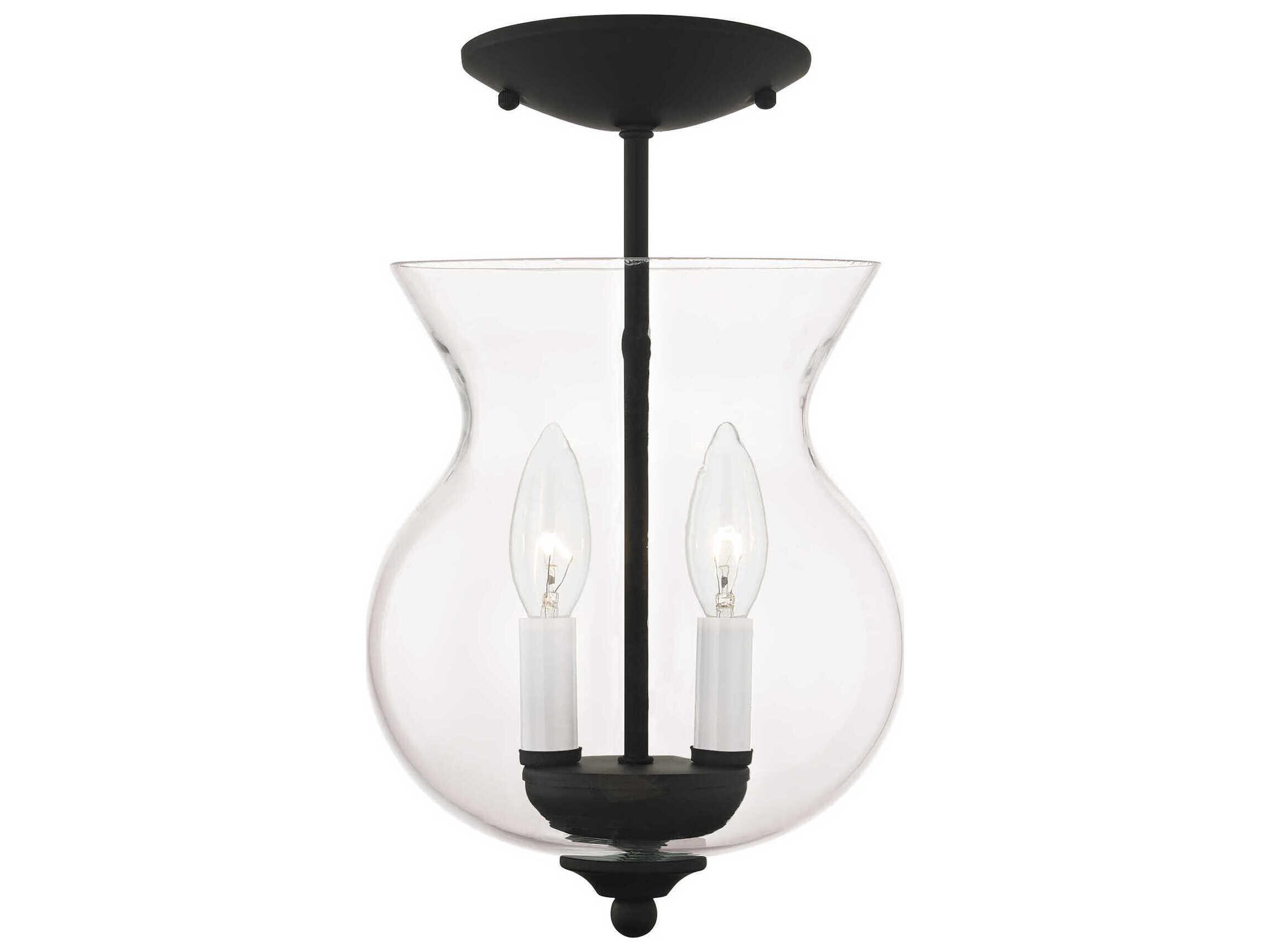 Livex Lighting Legacy 2-Light Black Mini Pendant