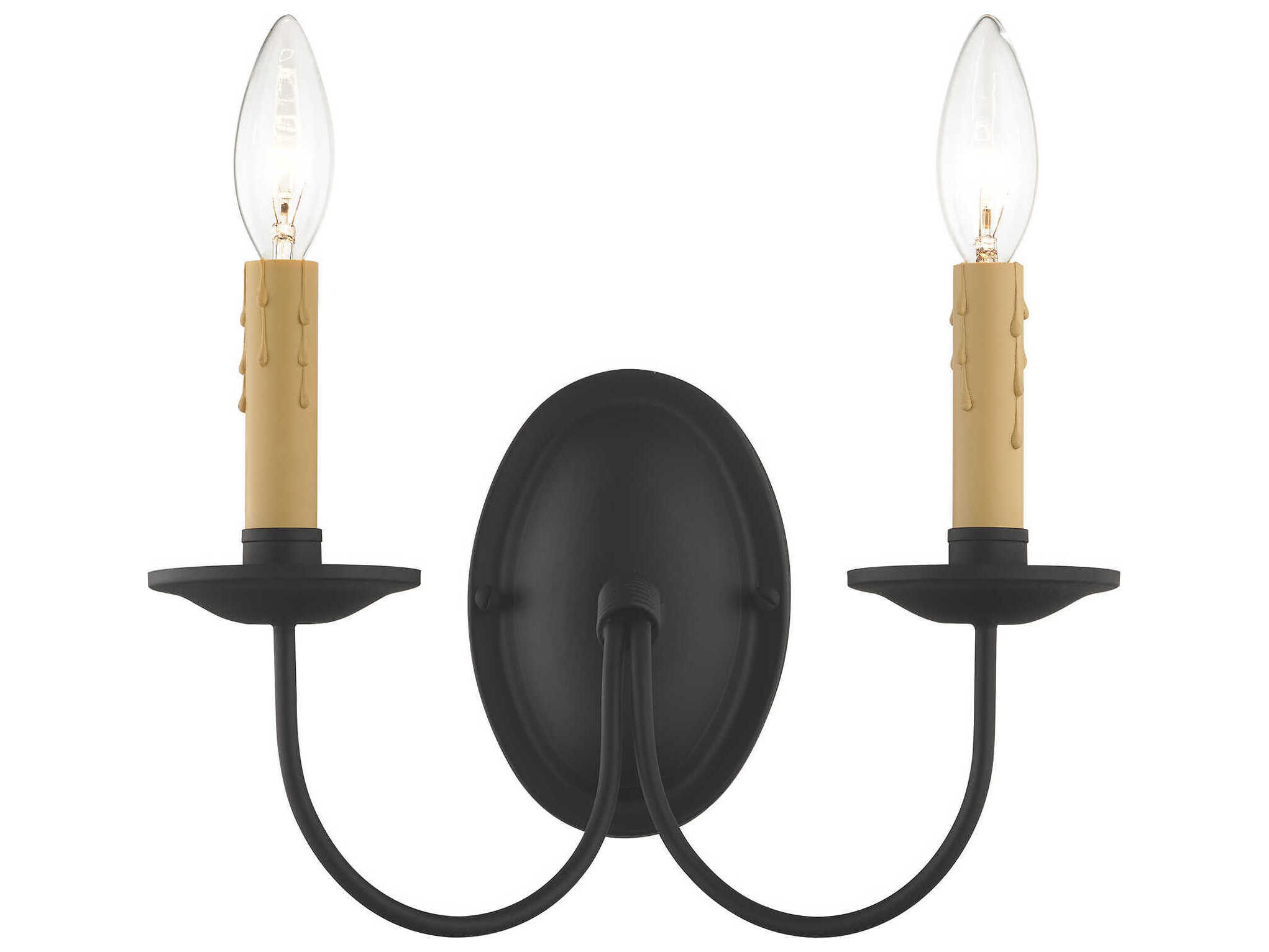 Livex Lighting Heritage 2-Light Black Wall Sconce