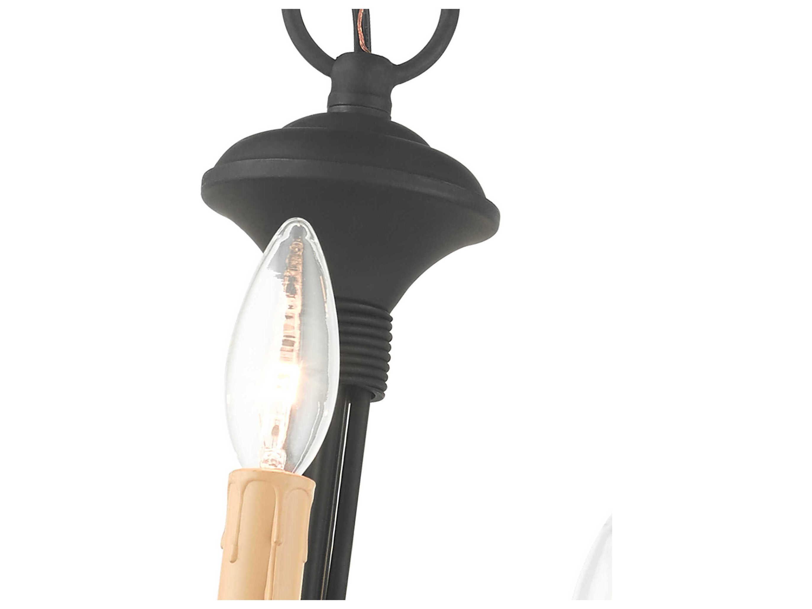 Livex Lighting Heritage 5-Light Black Candelabra Chandelier