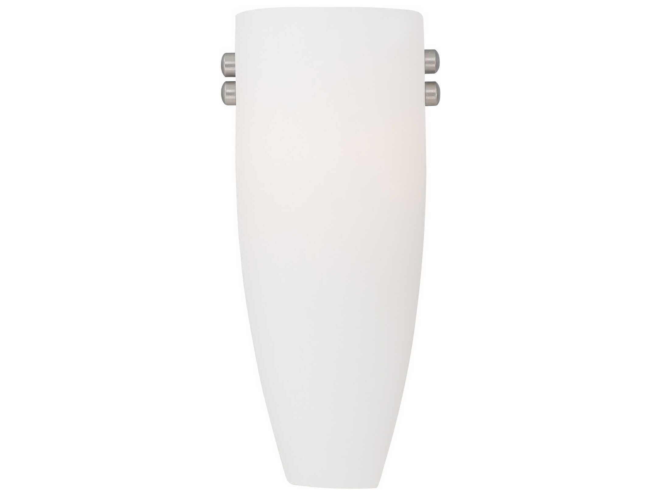 Livex Lighting Coronado 1-Light Bronze Brushed Nickel Glass Wall Sconce