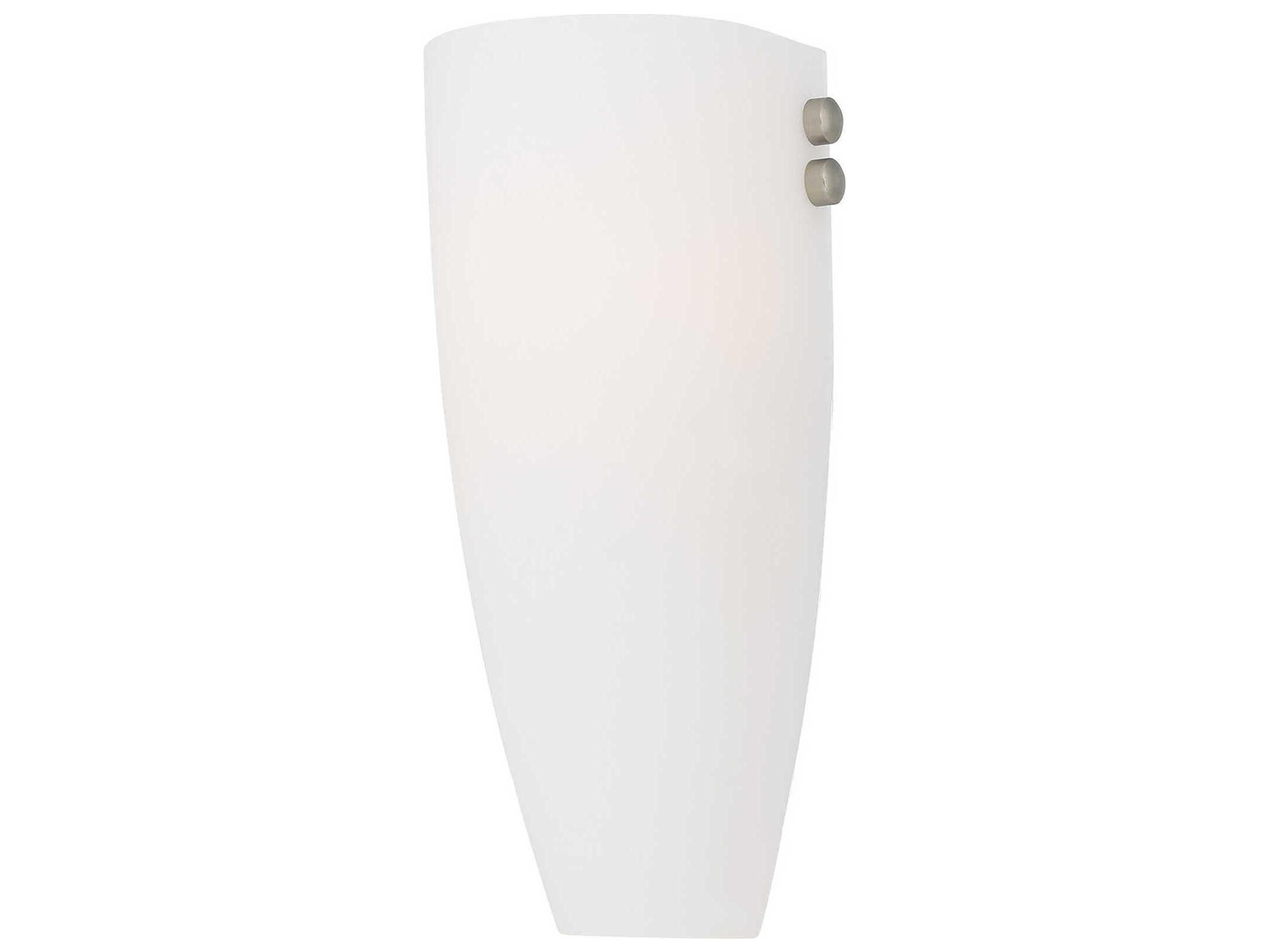 Livex Lighting Coronado 1-Light Bronze Brushed Nickel Glass Wall Sconce