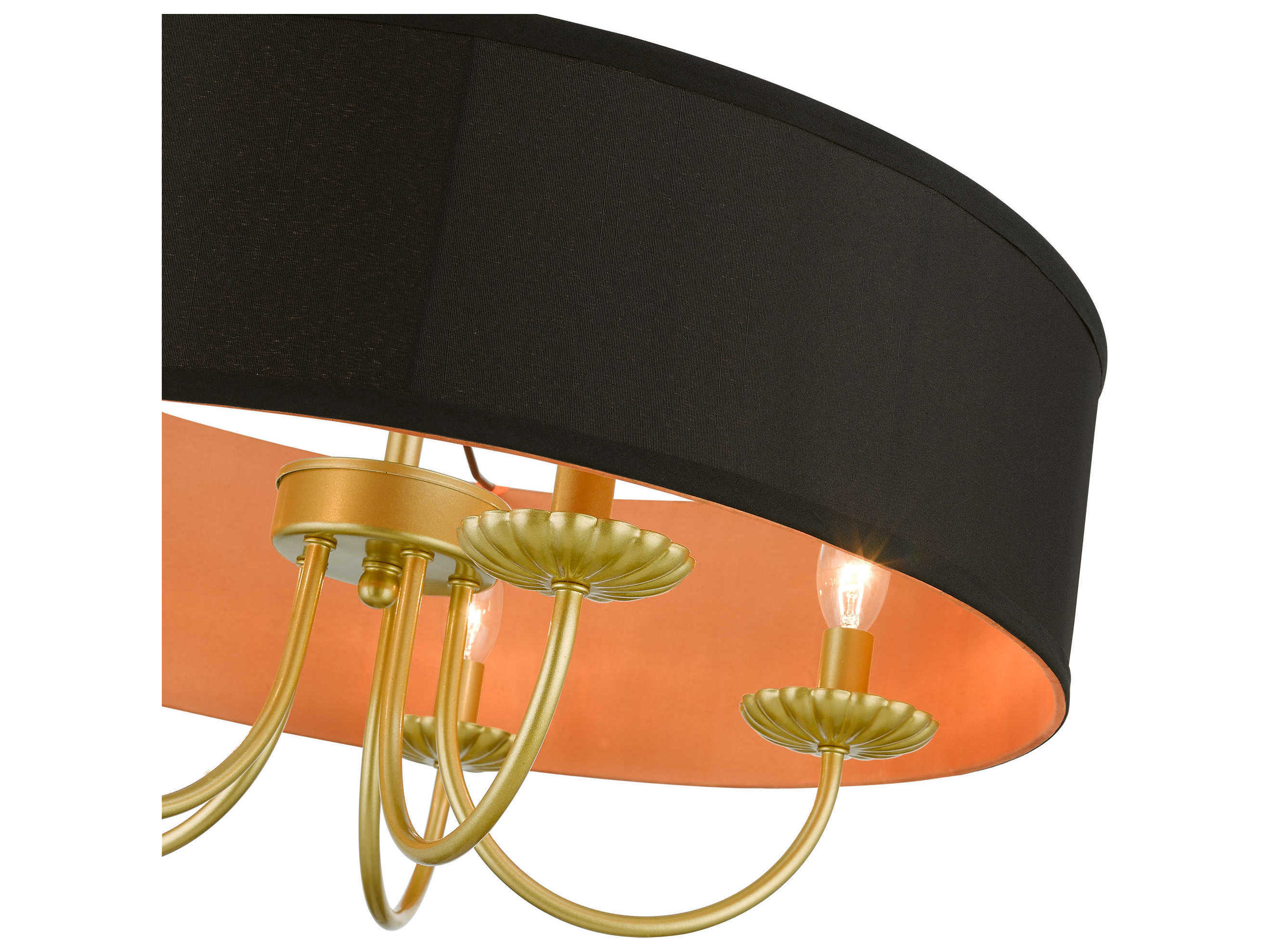 Livex Lighting Winchester 5-Light Soft Gold Candelabra Drum Chandelier