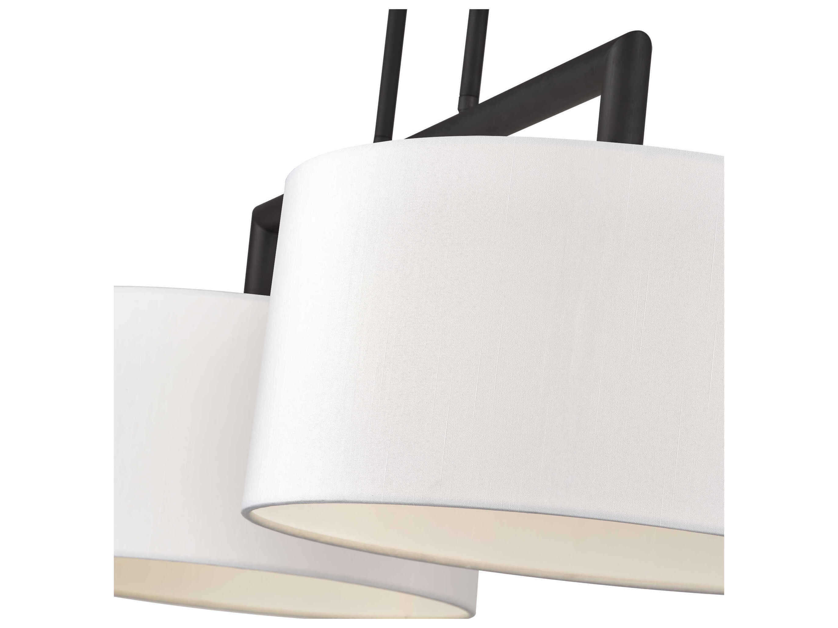 Livex Lighting Meridian 2-Light Black Drum Island Pendant