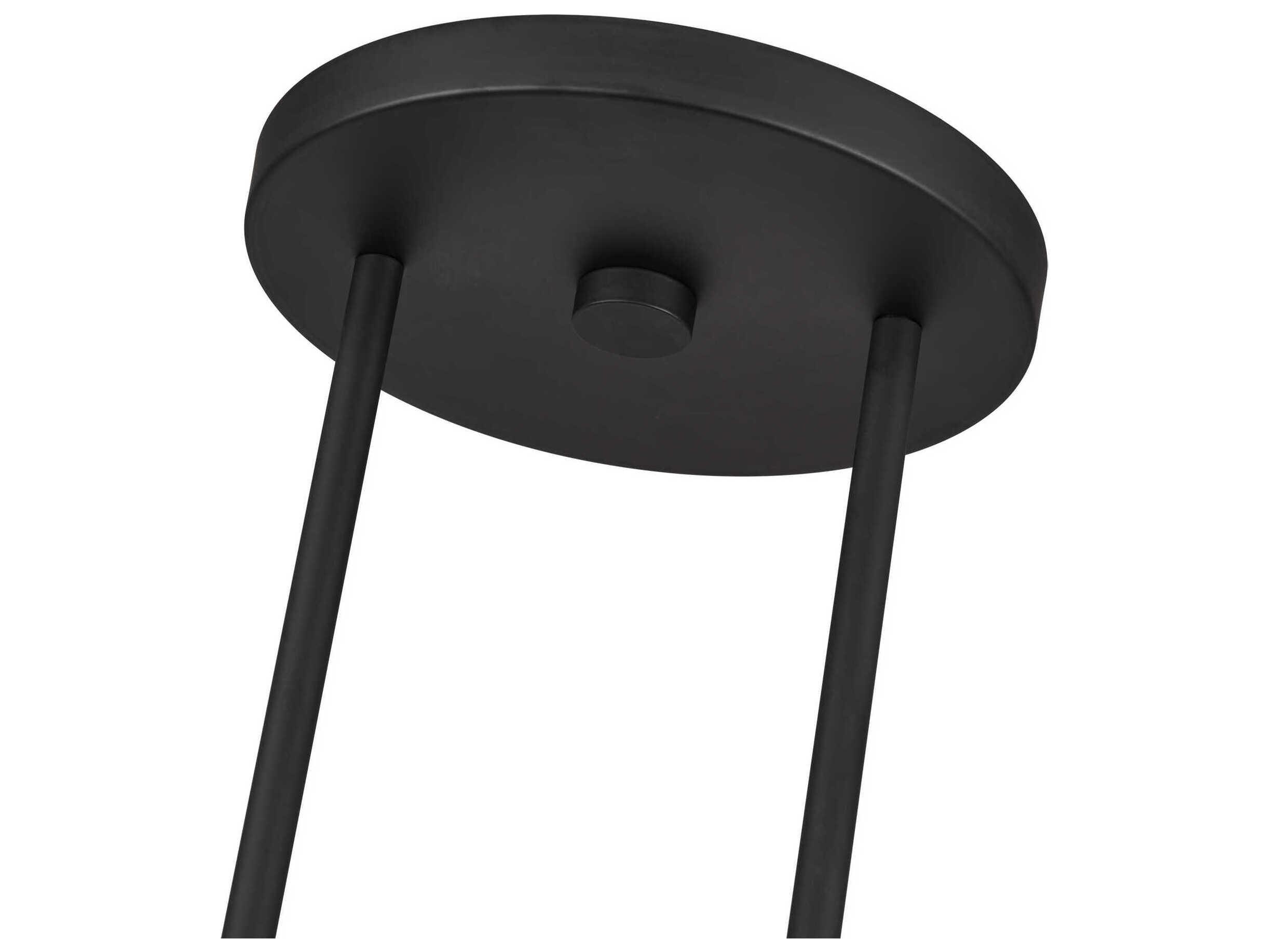 Livex Lighting Meridian 3-Light Black Drum Island Pendant