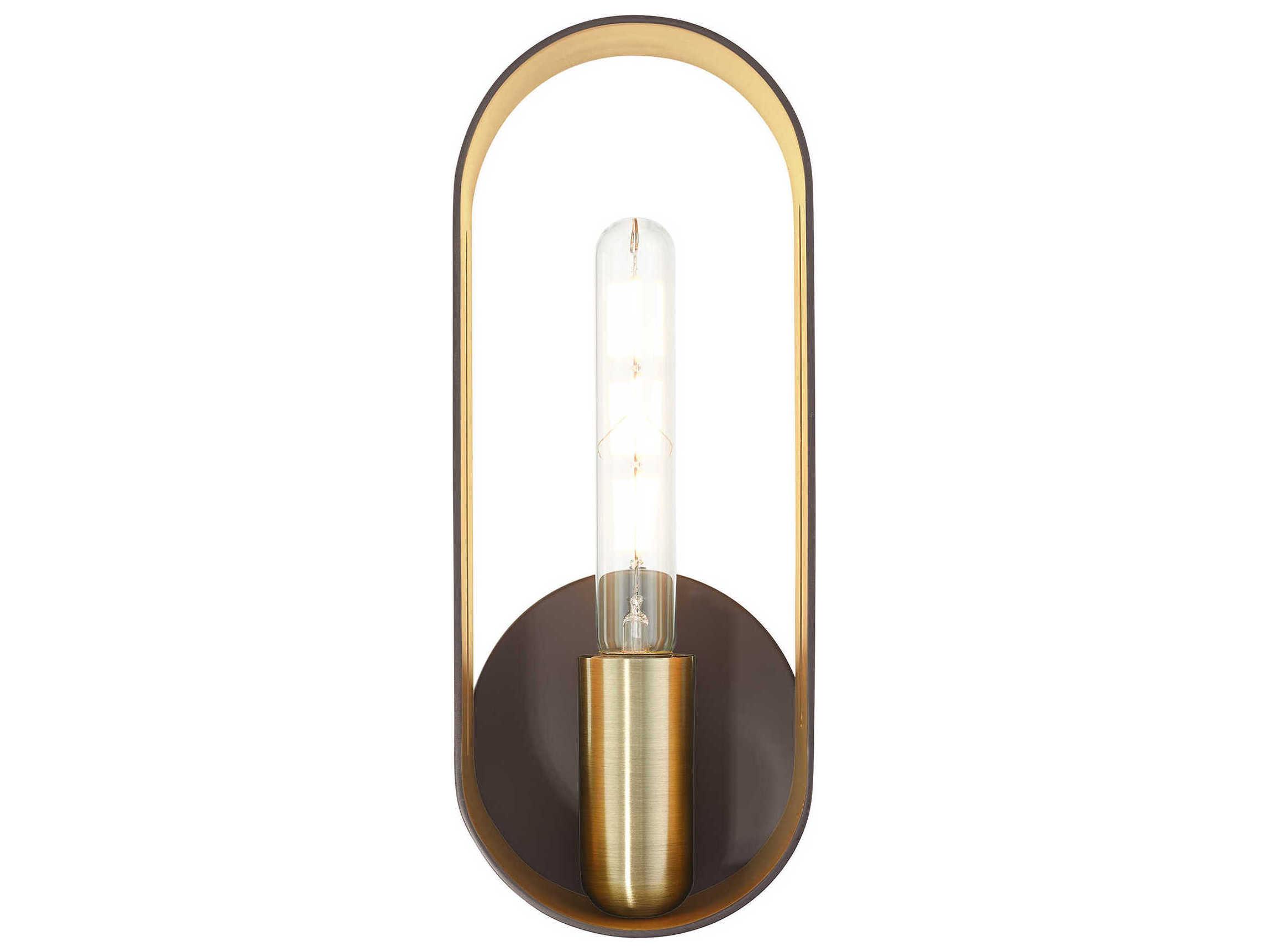 Livex Lighting Ravena 1-Light Bronze Antique Brass Wall Sconce