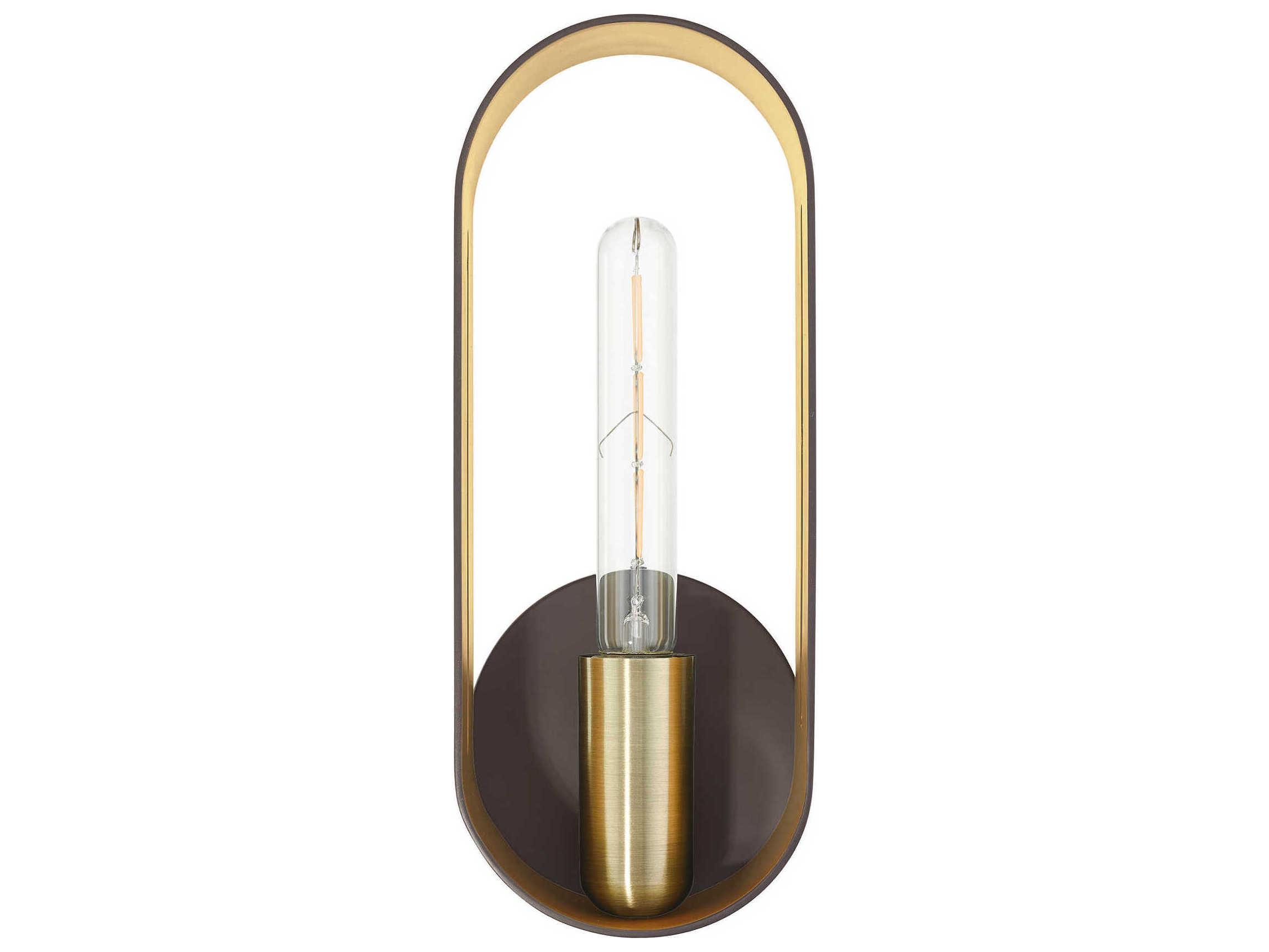 Livex Lighting Ravena 1-Light Bronze Antique Brass Wall Sconce