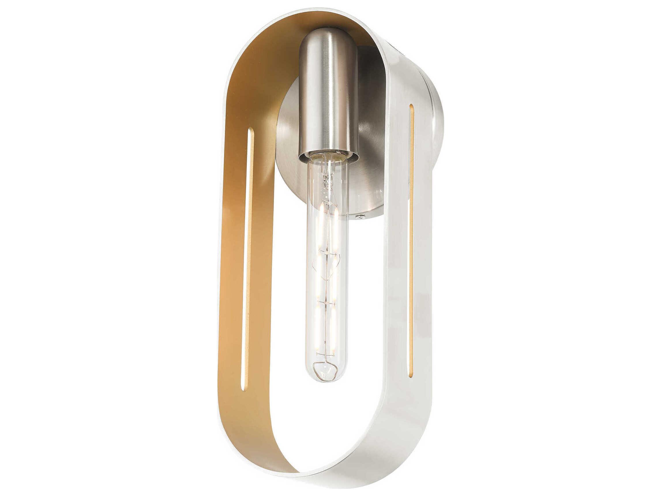 Livex Lighting Ravena 1-Light Brushed Nickel Wall Sconce