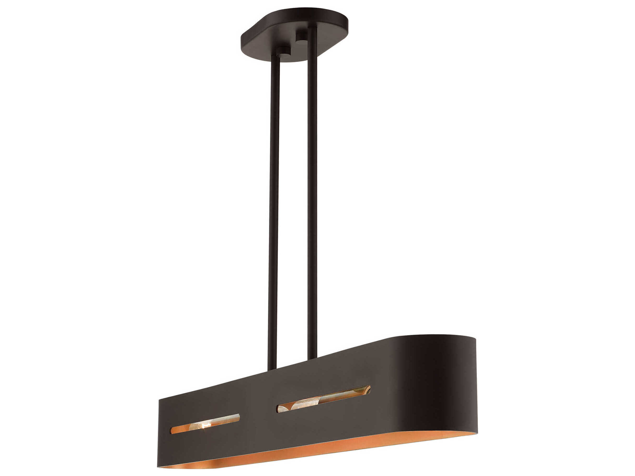 Livex Lighting Ravena 4-Light Bronze Antique Brass Island Pendant