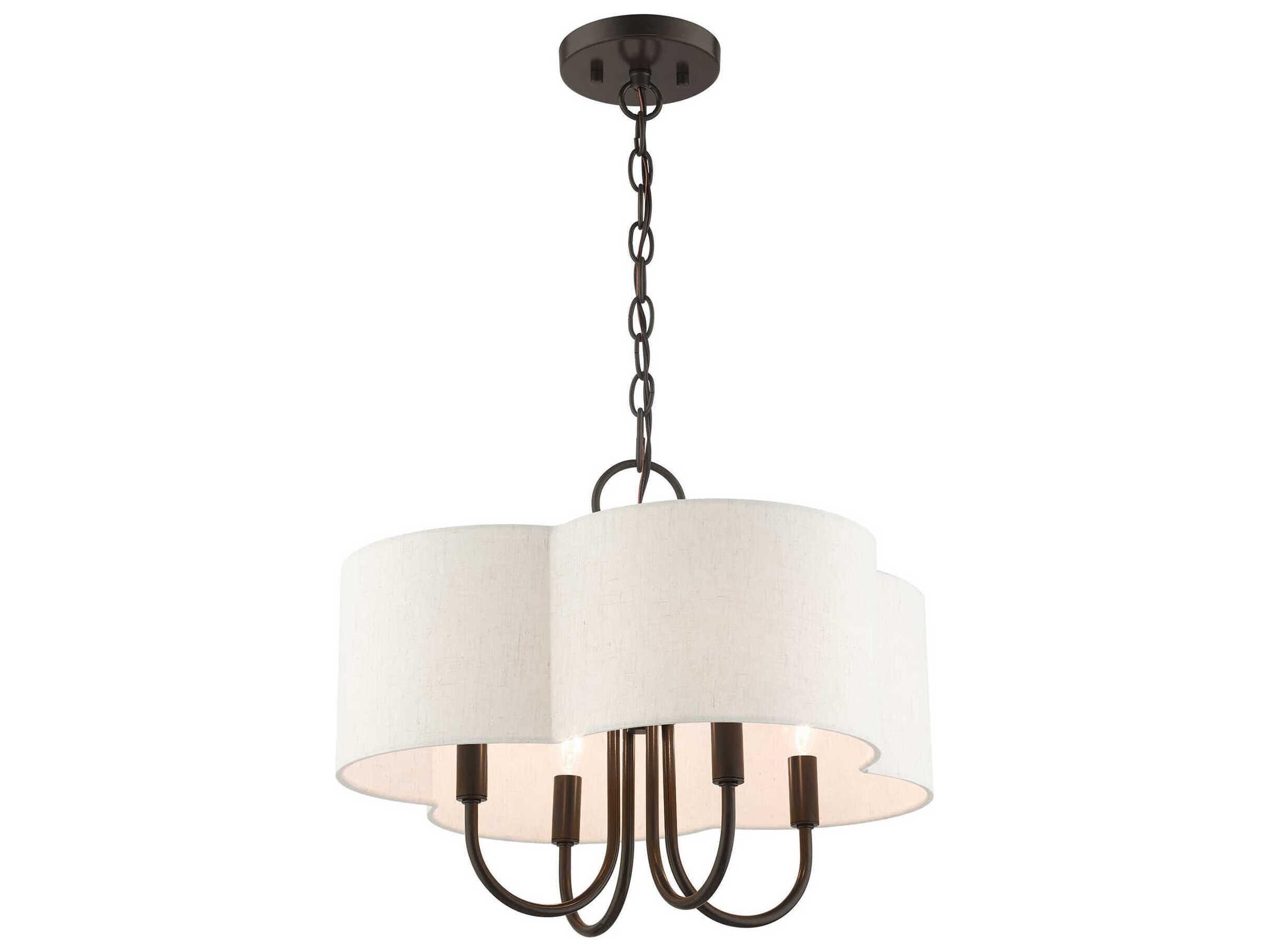 Livex Lighting Solstice 4-Light English Bronze Candelabra Chandelier