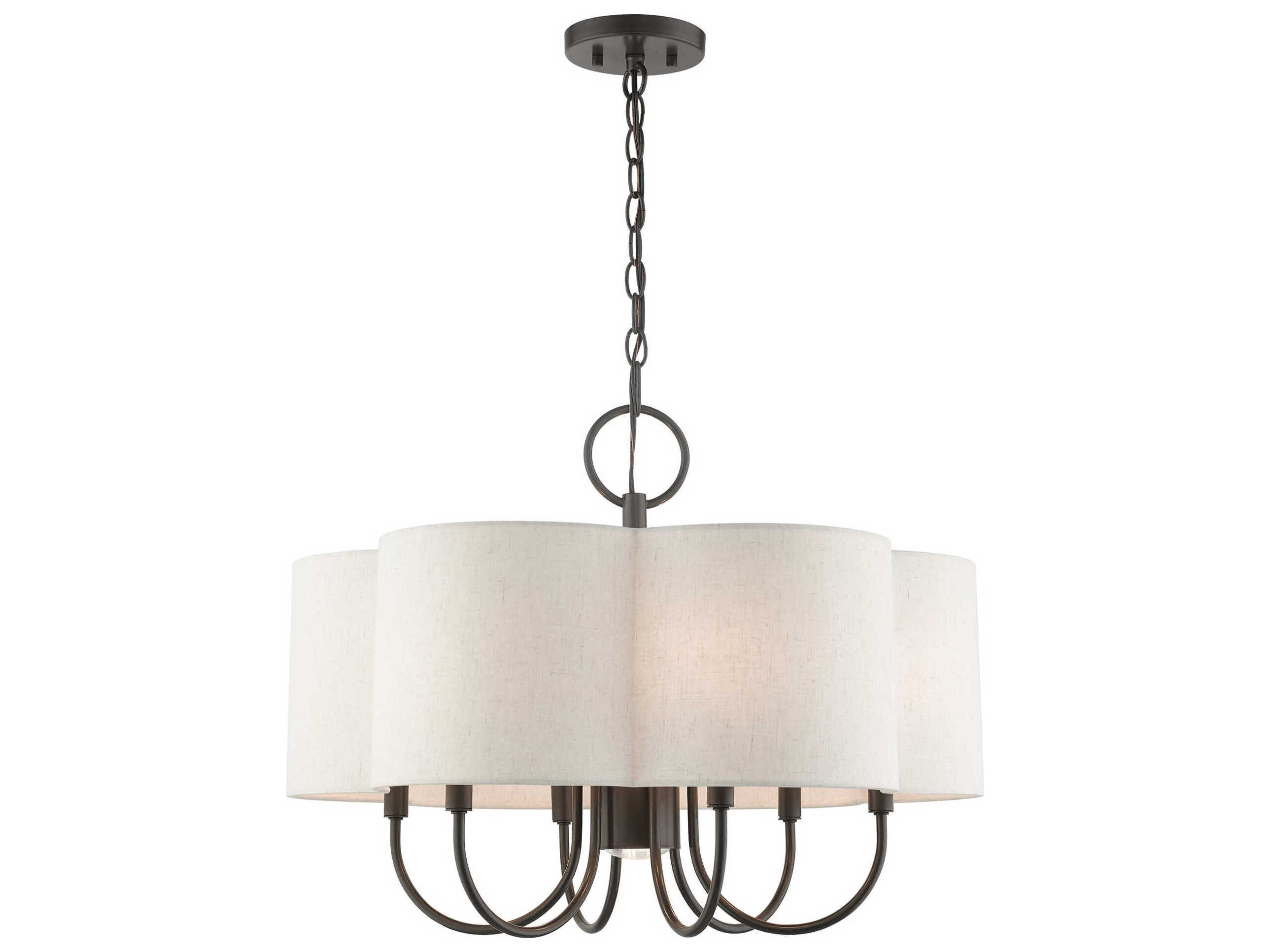 Livex Lighting Solstice 7-Light English Bronze Candelabra Chandelier