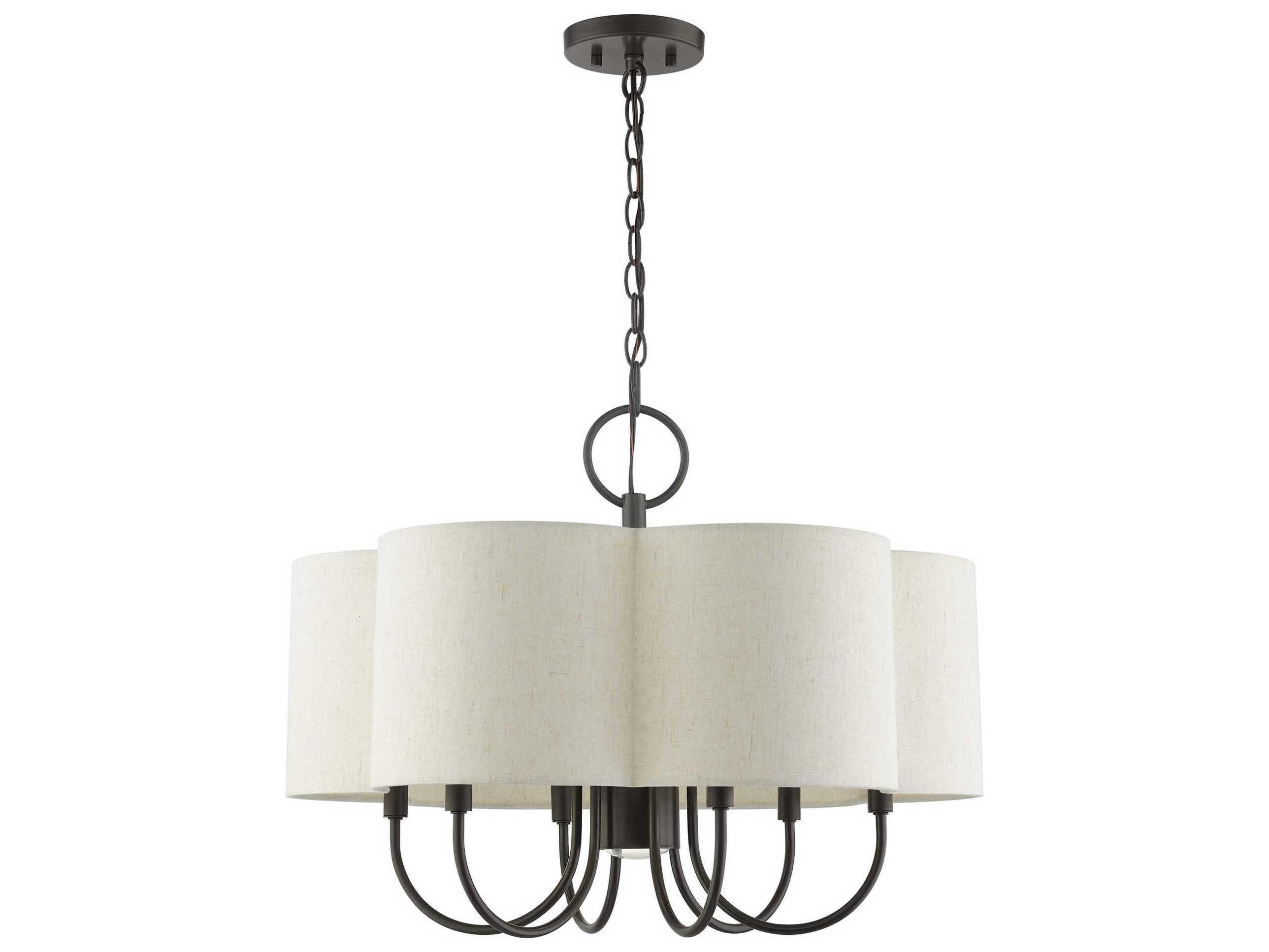 Livex Lighting Solstice 7-Light English Bronze Candelabra Chandelier