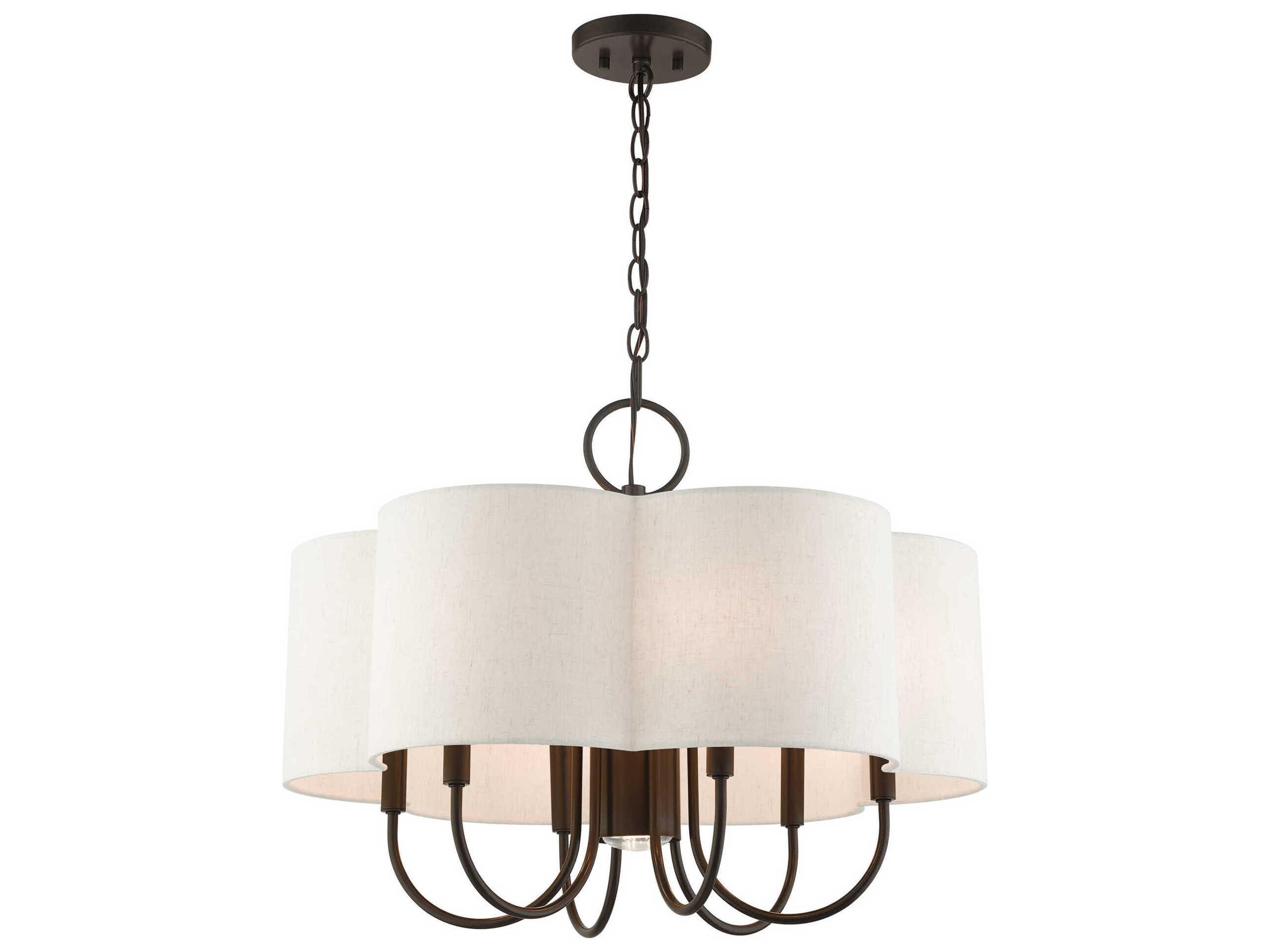 Livex Lighting Solstice 7-Light English Bronze Candelabra Chandelier