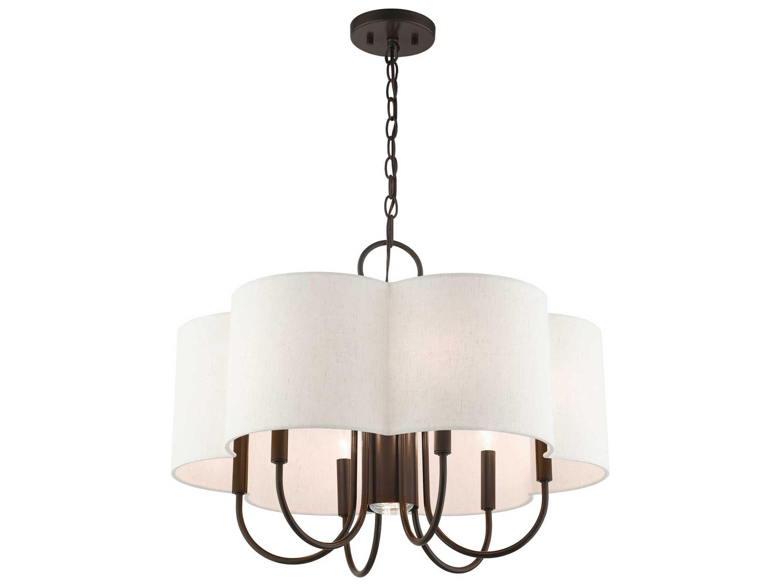 Livex Lighting Solstice 7-Light English Bronze Candelabra Chandelier