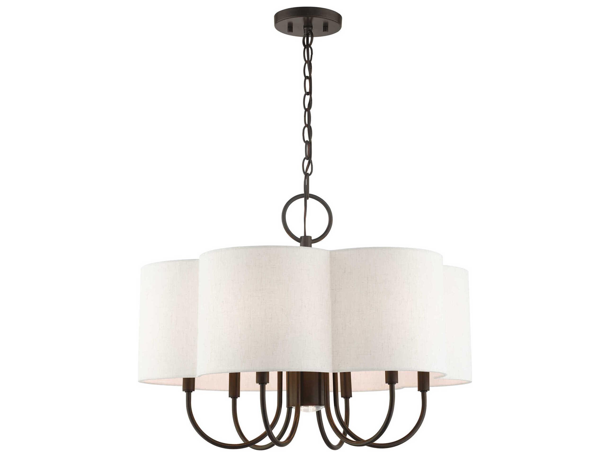 Livex Lighting Solstice 7-Light English Bronze Candelabra Chandelier