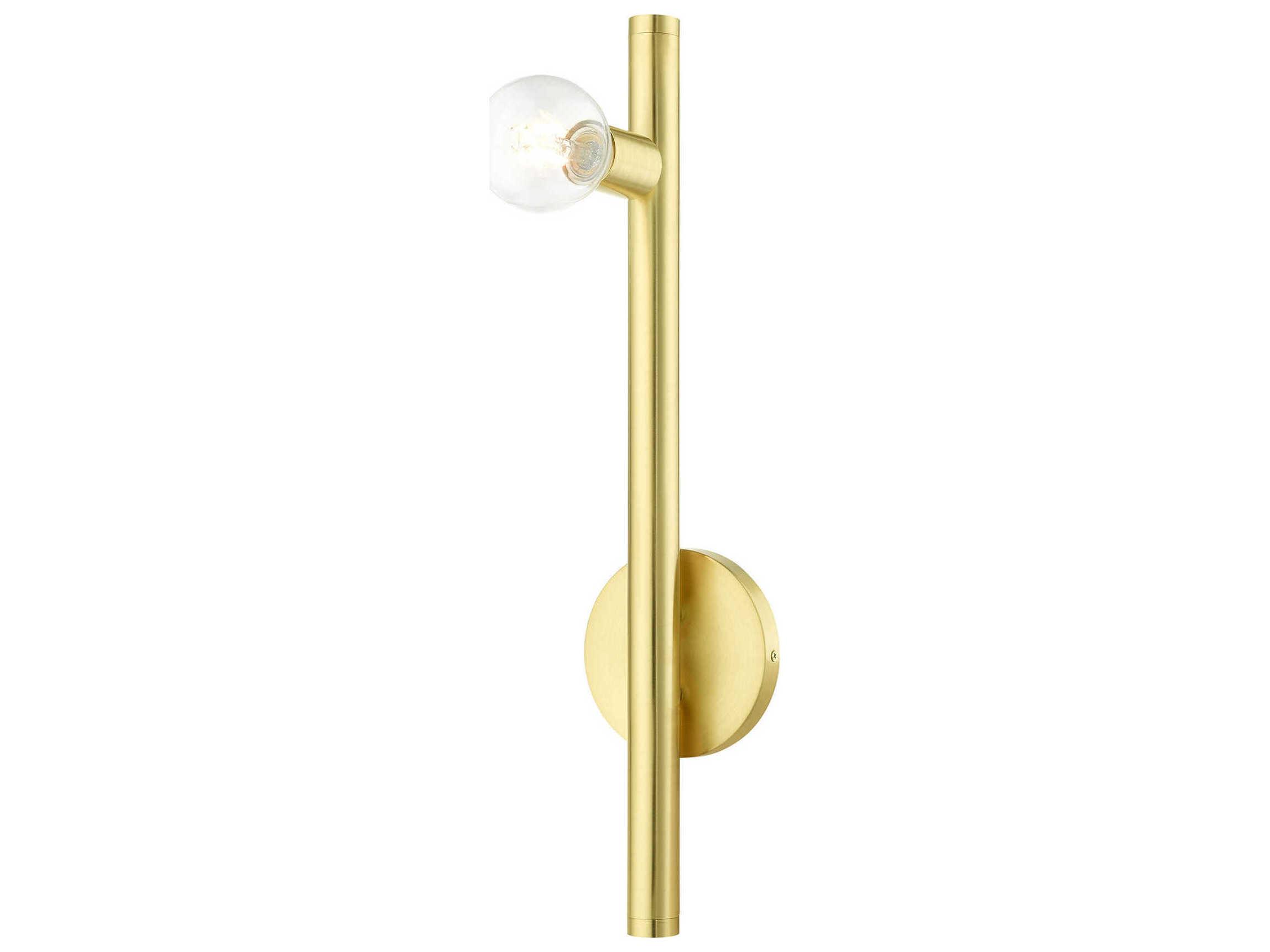 Livex Lighting Bannister 1-Light Satin Brass Wall Sconce