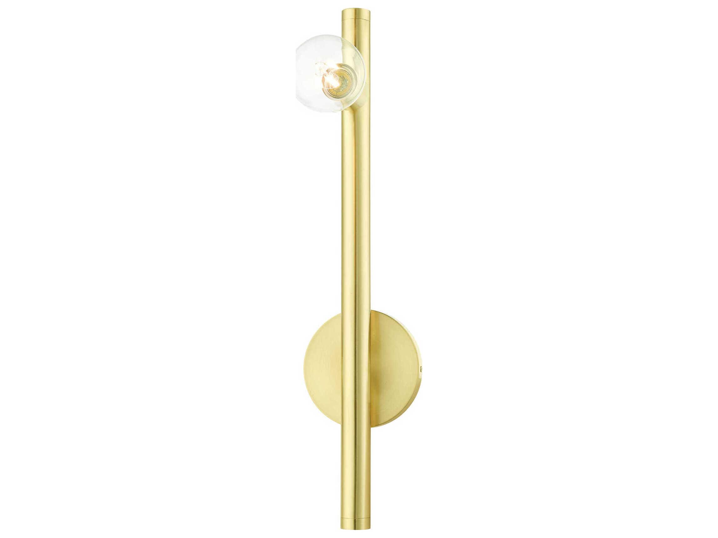 Livex Lighting Bannister 1-Light Satin Brass Wall Sconce